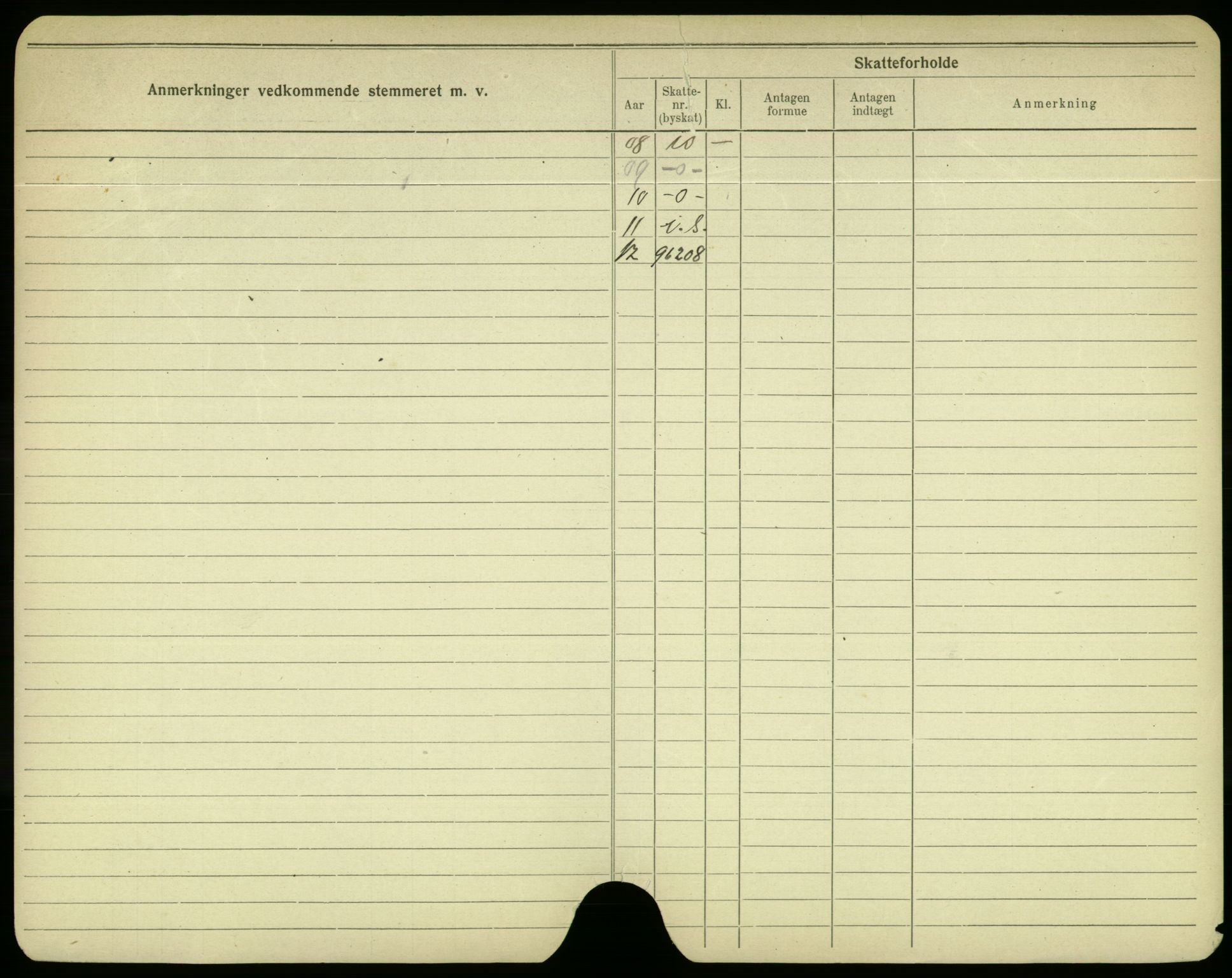 Oslo folkeregister, Registerkort, SAO/A-11715/F/Fa/Fac/L0004: Menn, 1906-1914, s. 25b