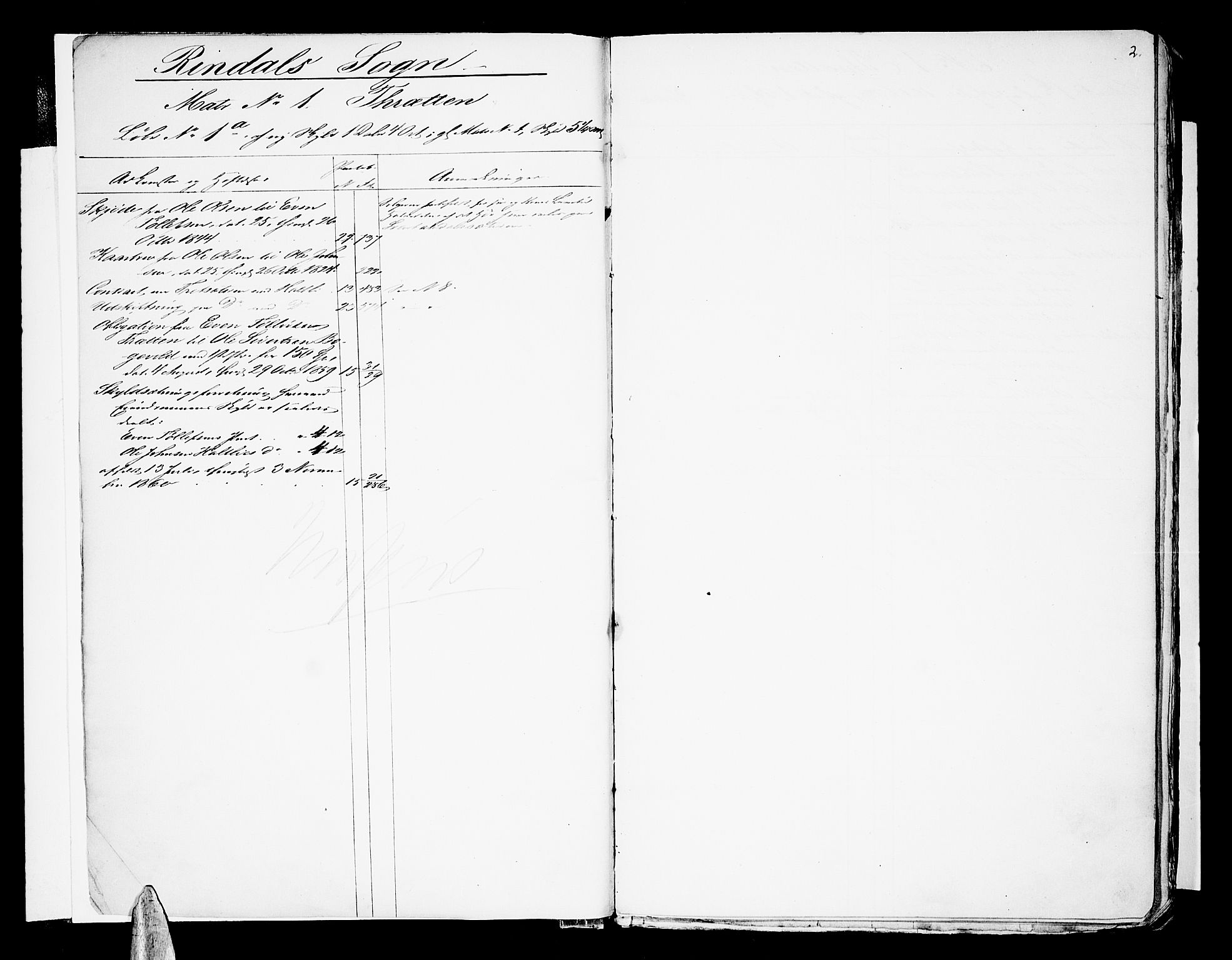 Nordmøre sorenskriveri, SAT/A-4132/1/2/2A/L0036: Panteregister nr. 36, 1822-1868, s. 2