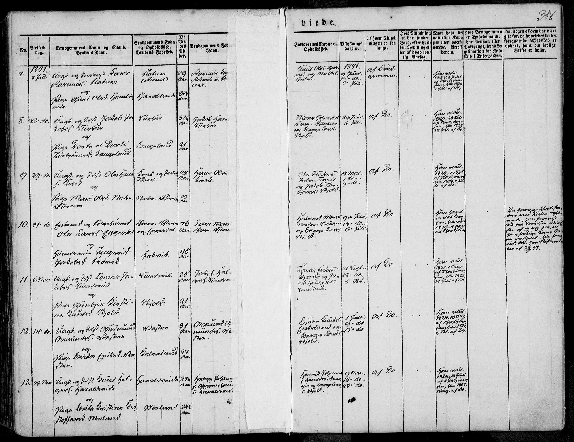 Skjold sokneprestkontor, SAST/A-101847/H/Ha/Haa/L0006: Ministerialbok nr. A 6.1, 1835-1858, s. 351