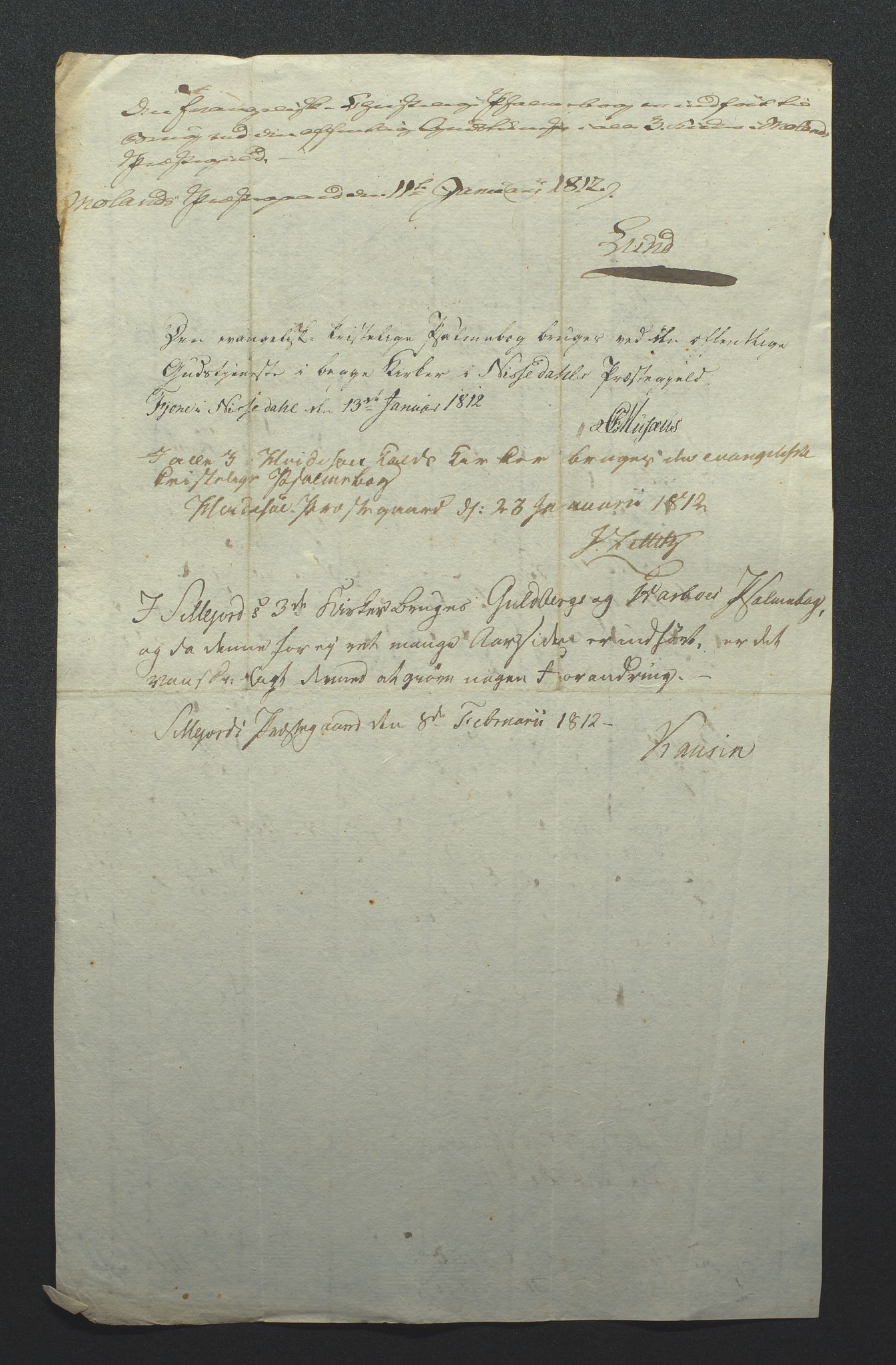 Biskopen i Kristiansand, AV/SAK-1113-0001/G/Gc/L0007: C 79 - Presteinnberetninger, 1801-1822, s. 376