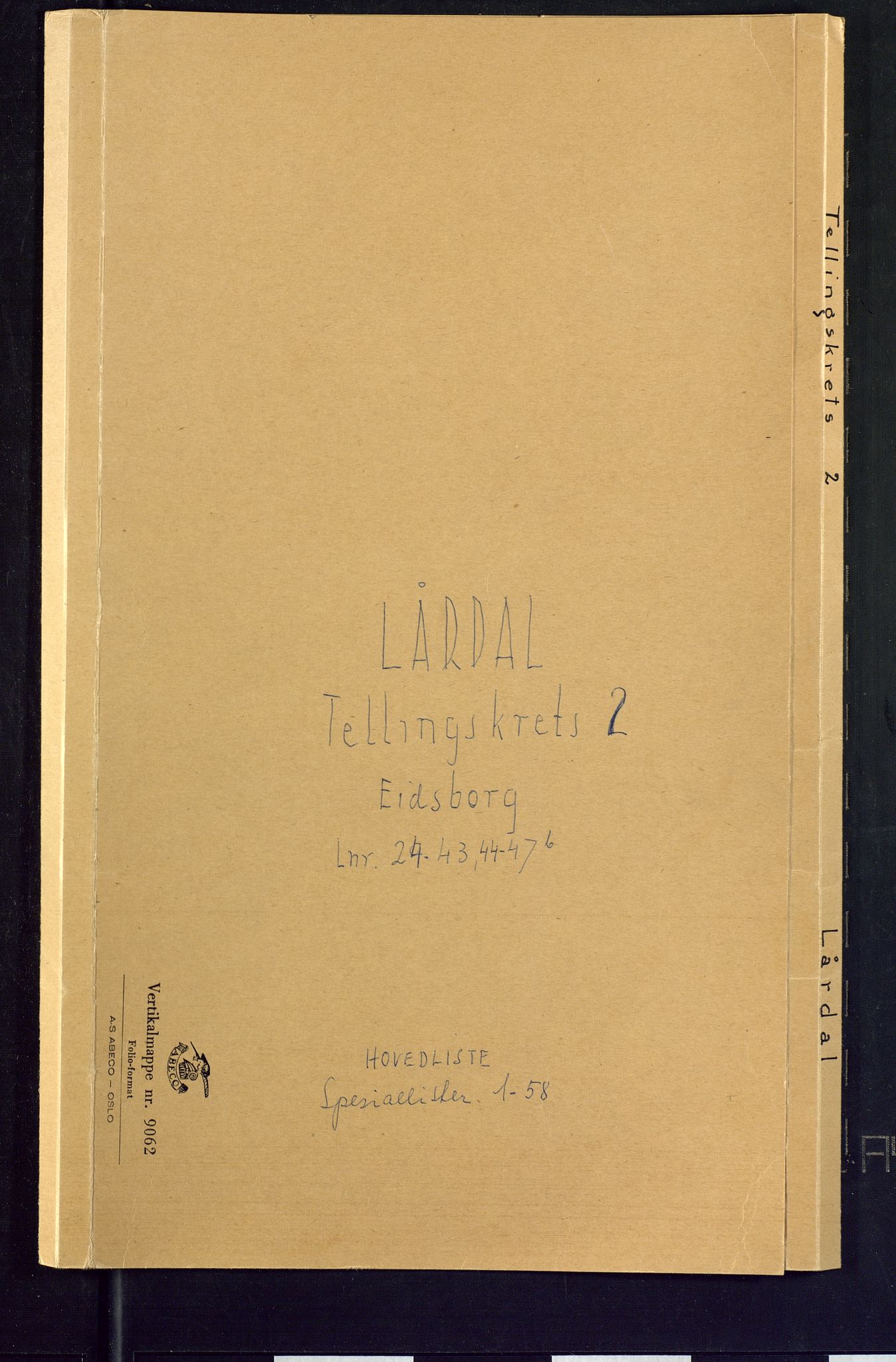 SAKO, Folketelling 1875 for 0833P Lårdal prestegjeld, 1875, s. 5