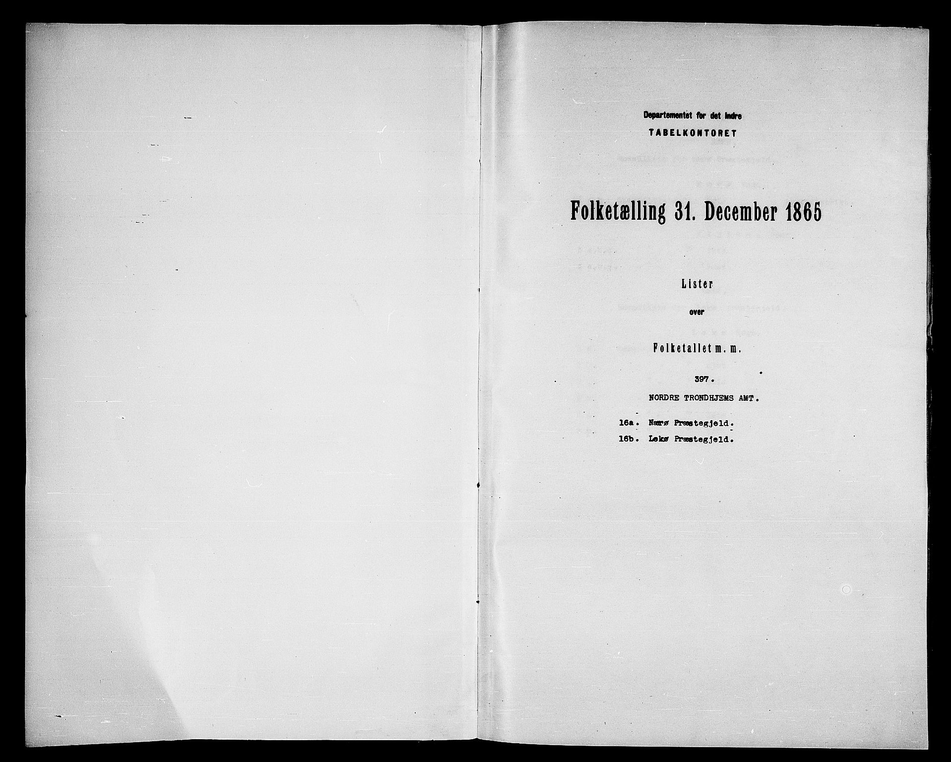 RA, Folketelling 1865 for 1751P Nærøy prestegjeld, 1865, s. 3