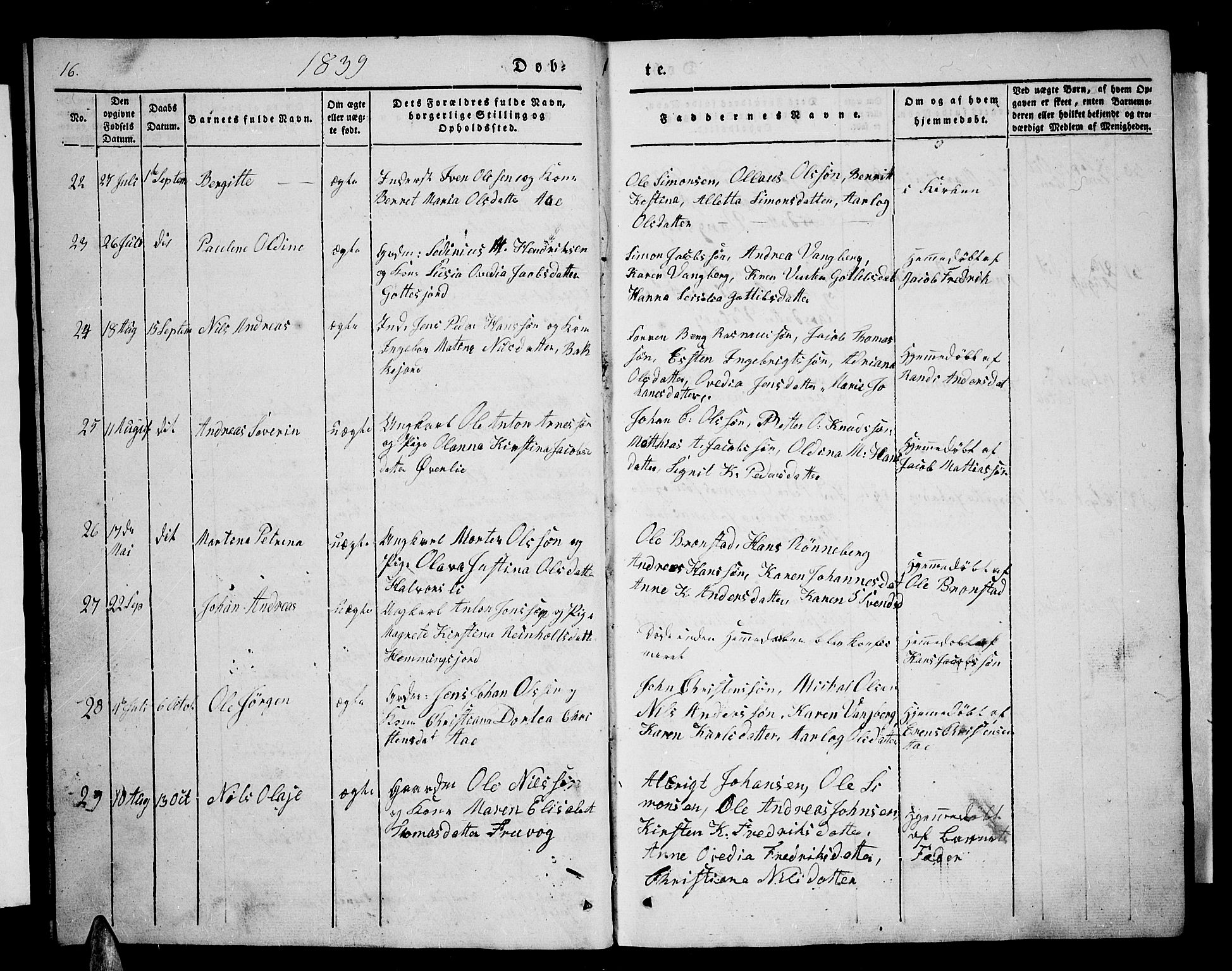 Tranøy sokneprestkontor, AV/SATØ-S-1313/I/Ia/Iab/L0001klokker: Klokkerbok nr. 1, 1835-1853, s. 16