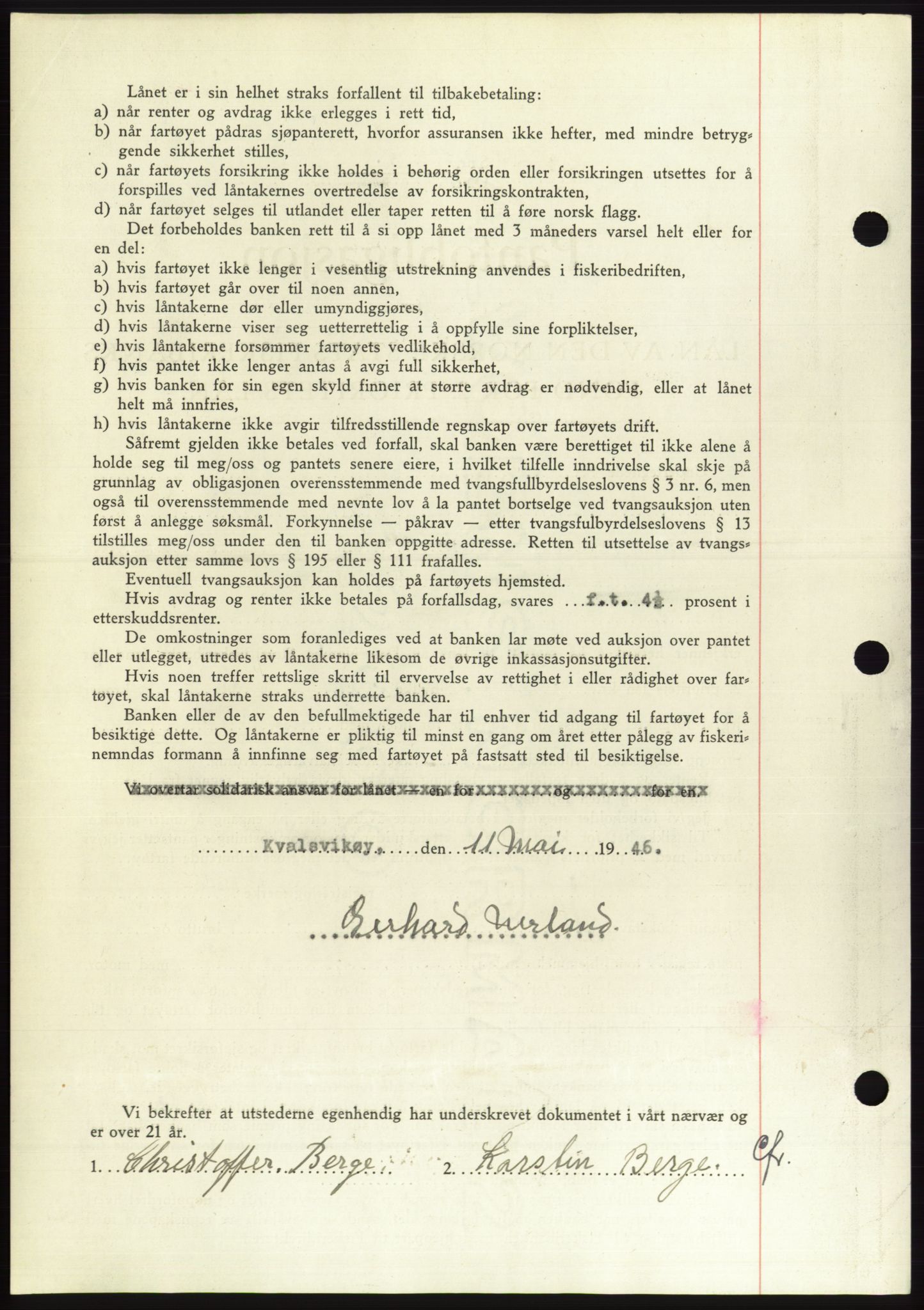 Søre Sunnmøre sorenskriveri, AV/SAT-A-4122/1/2/2C/L0114: Pantebok nr. 1-2B, 1943-1947, Dagboknr: 446/1946