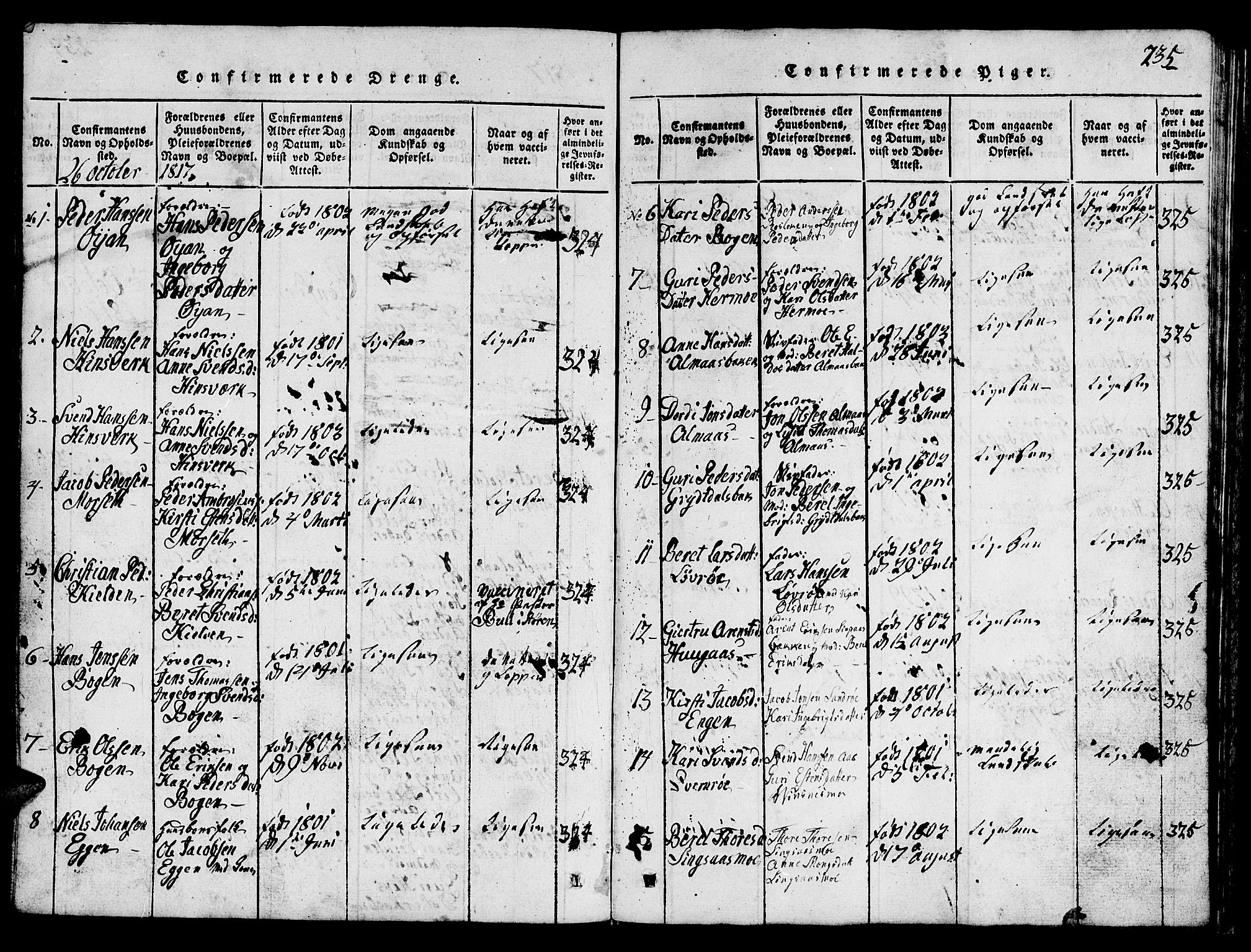 Ministerialprotokoller, klokkerbøker og fødselsregistre - Sør-Trøndelag, AV/SAT-A-1456/688/L1026: Klokkerbok nr. 688C01, 1817-1860, s. 235