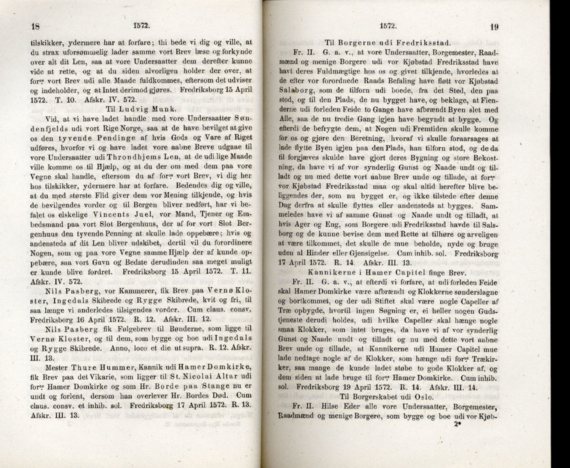 Publikasjoner utgitt av Det Norske Historiske Kildeskriftfond, PUBL/-/-/-: Norske Rigs-Registranter, bind 2, 1572-1588, s. 18-19