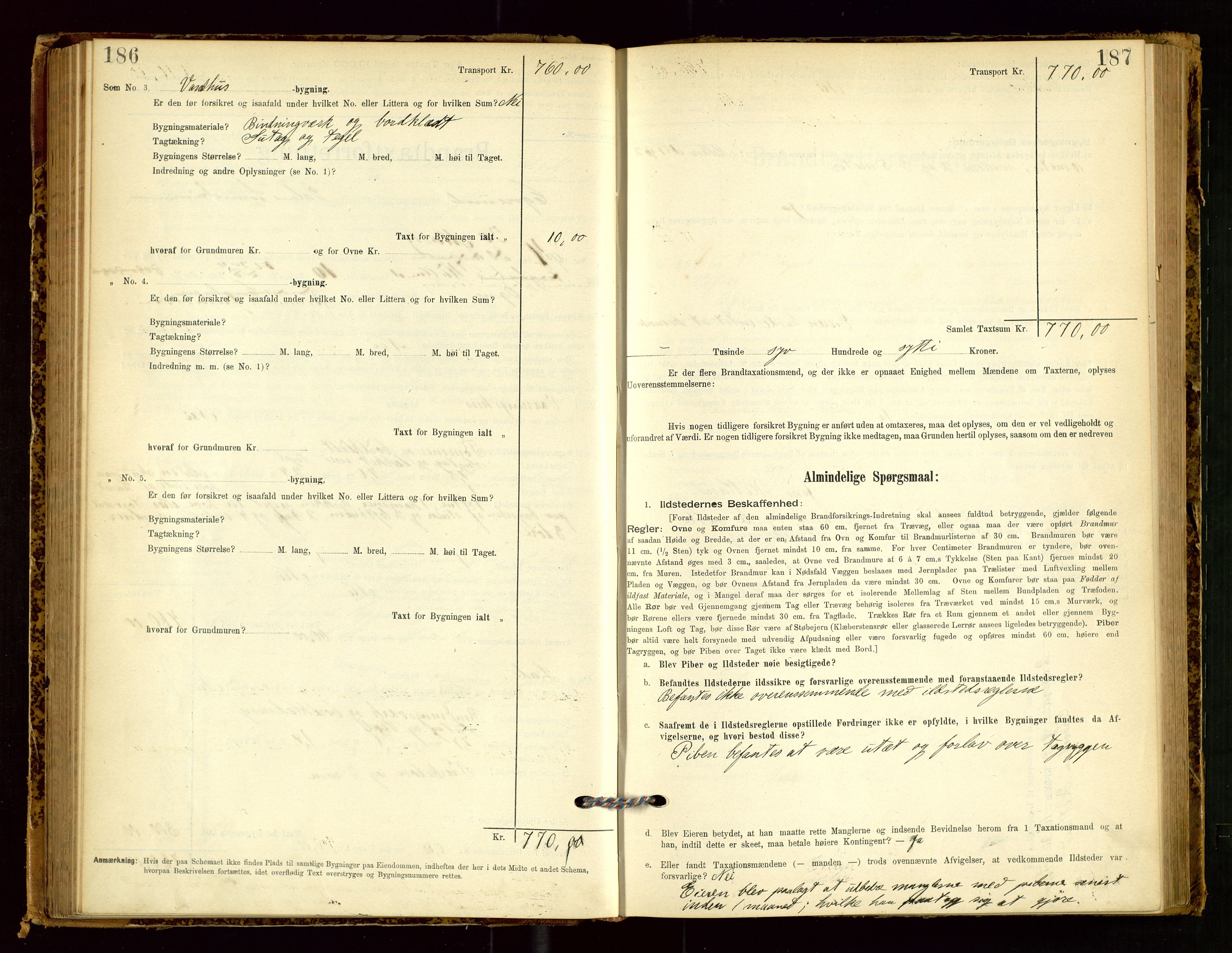 Eigersund lensmannskontor, SAST/A-100171/Gob/L0001: Skjemaprotokoll, 1894-1909, s. 186-187