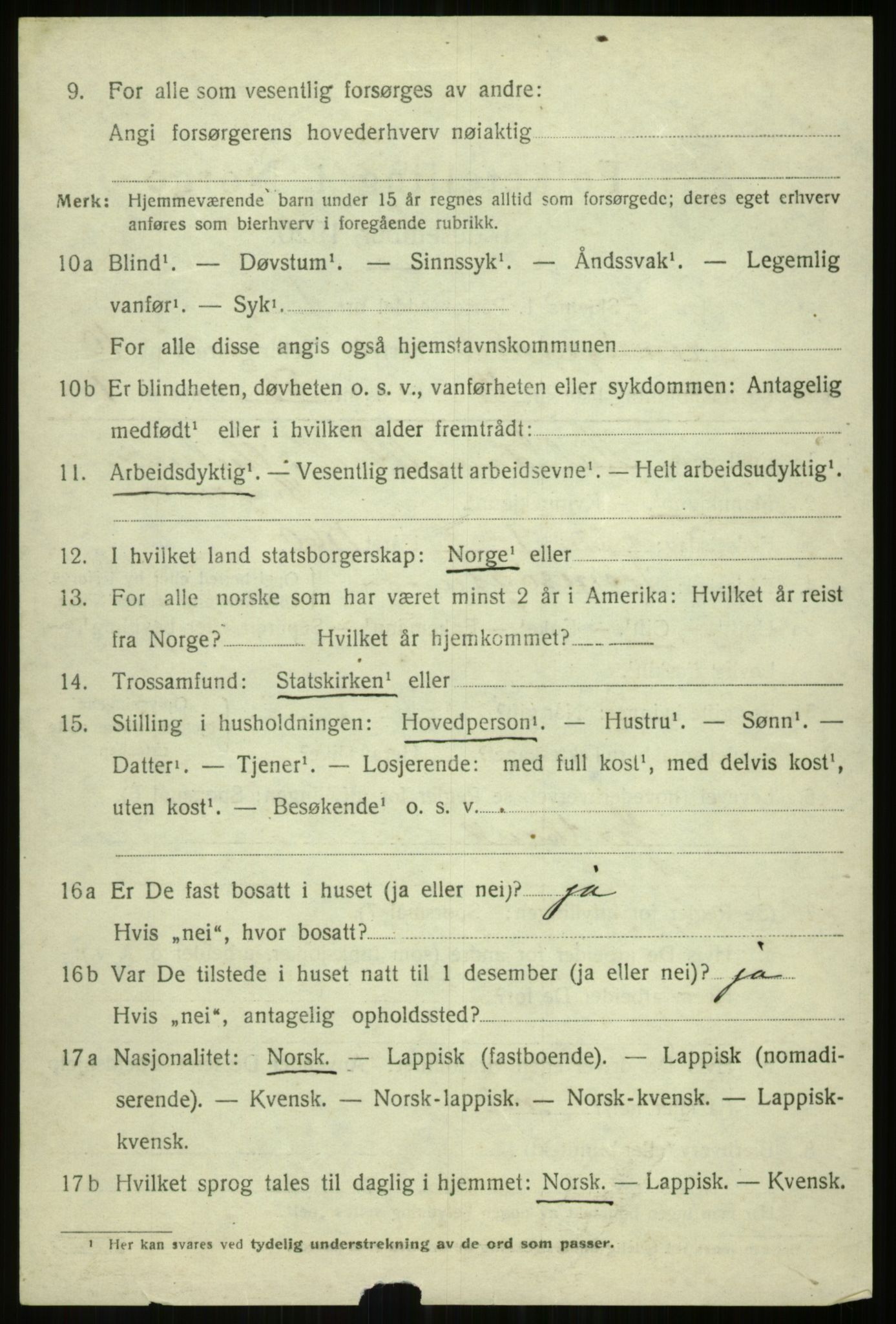 SATØ, Folketelling 1920 for 1934 Tromsøysund herred, 1920, s. 7177