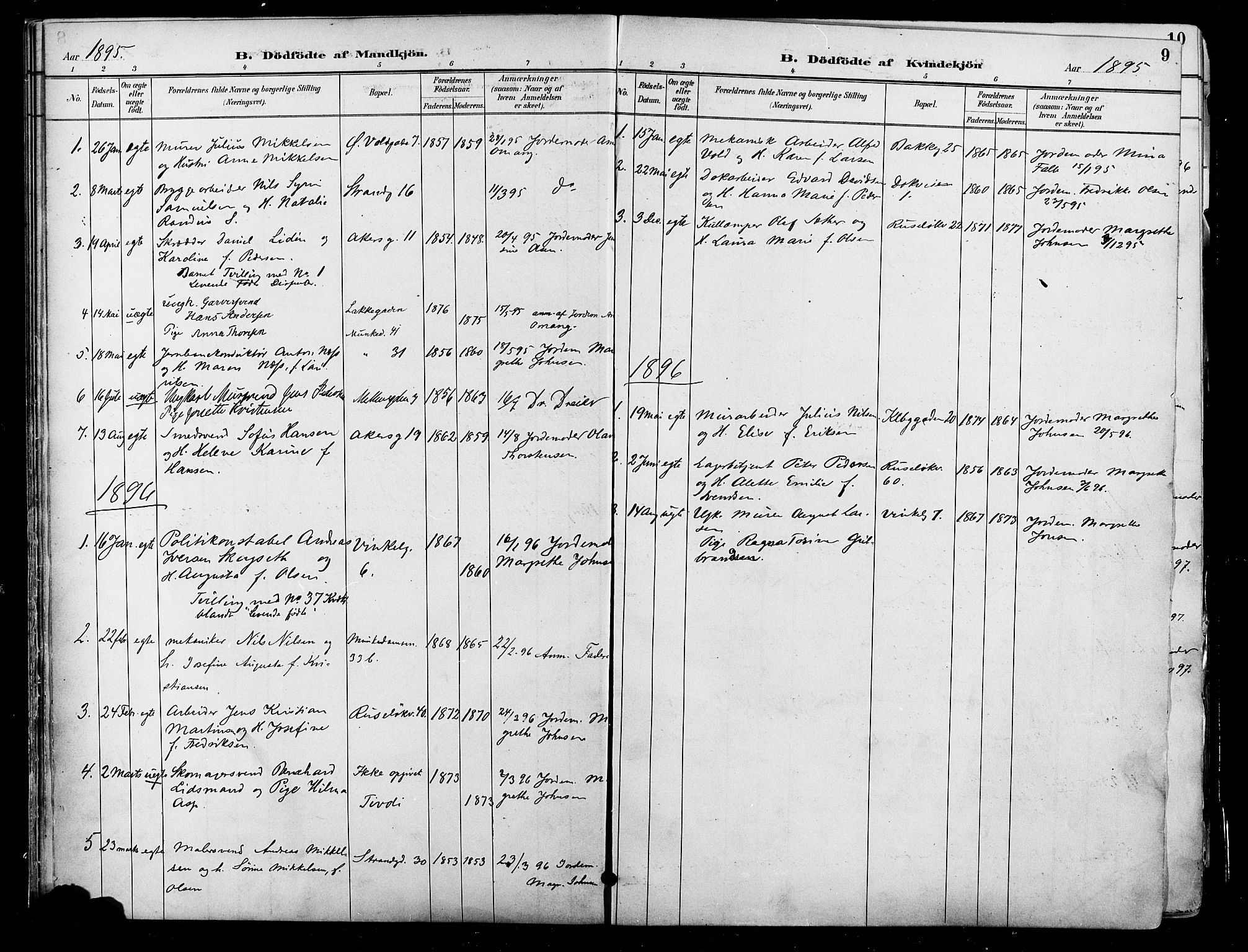 Johannes prestekontor Kirkebøker, AV/SAO-A-10852/F/Fa/L0004: Ministerialbok nr. 4, 1883-1907, s. 9