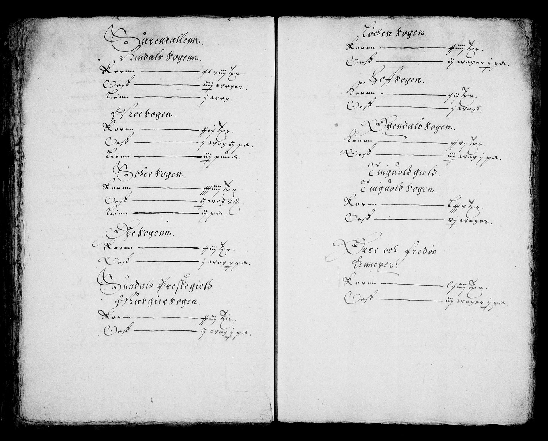 Rentekammeret inntil 1814, Realistisk ordnet avdeling, AV/RA-EA-4070/N/Na/L0002/0001: [XI g]: Trondheims stifts jordebøker: / Nordmøre fogderi, 1664