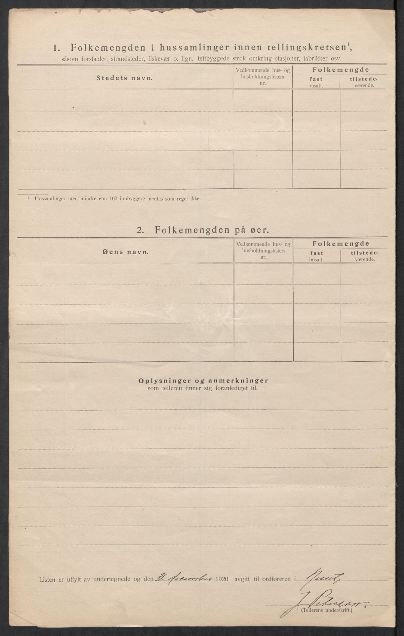 SAT, Folketelling 1920 for 1543 Nesset herred, 1920, s. 33