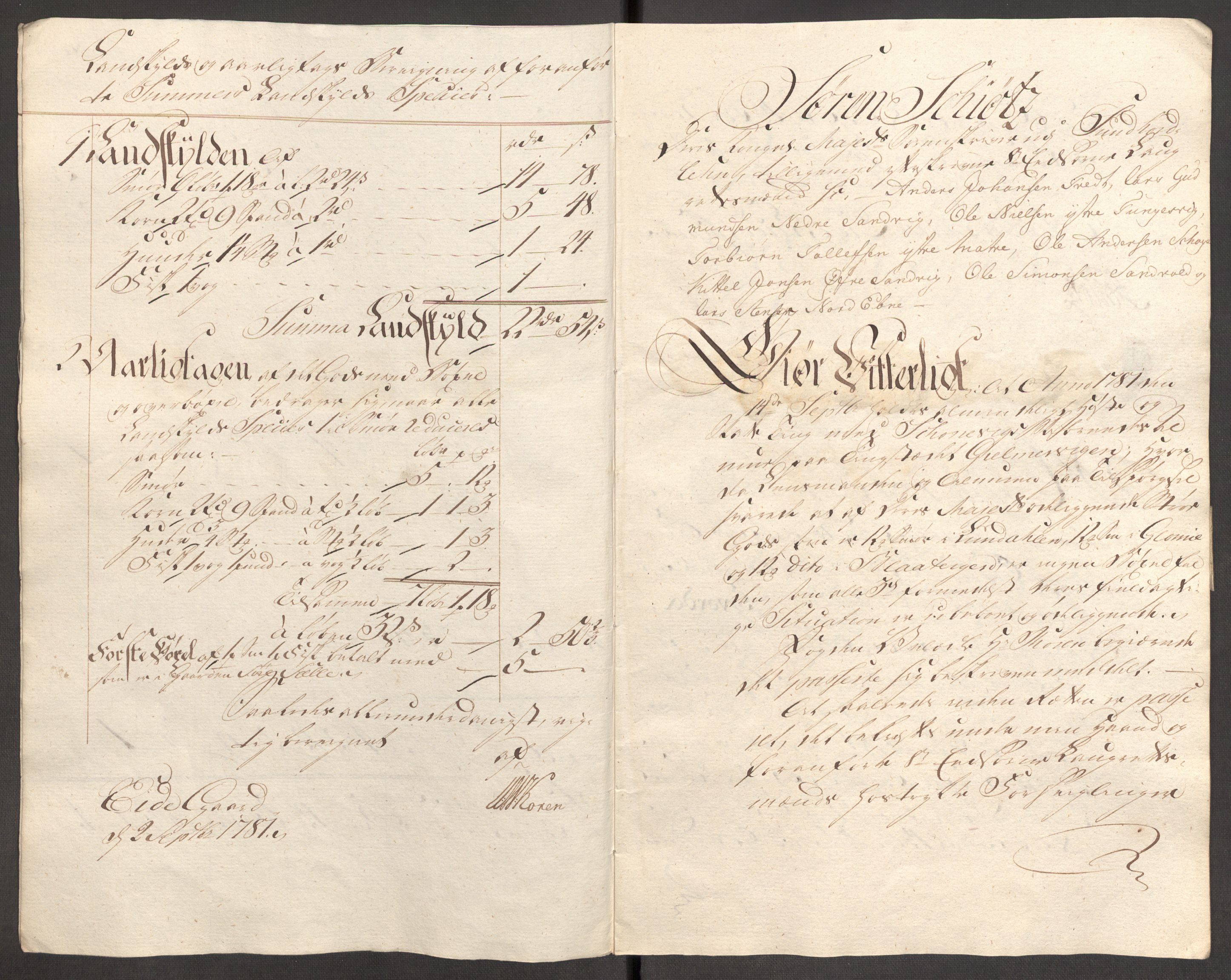 Rentekammeret inntil 1814, Reviderte regnskaper, Fogderegnskap, RA/EA-4092/R48/L3097: Fogderegnskap Sunnhordland og Hardanger, 1781, s. 107