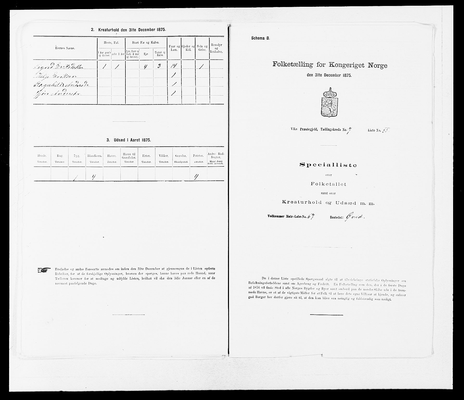 SAB, Folketelling 1875 for 1417P Vik prestegjeld, 1875, s. 921