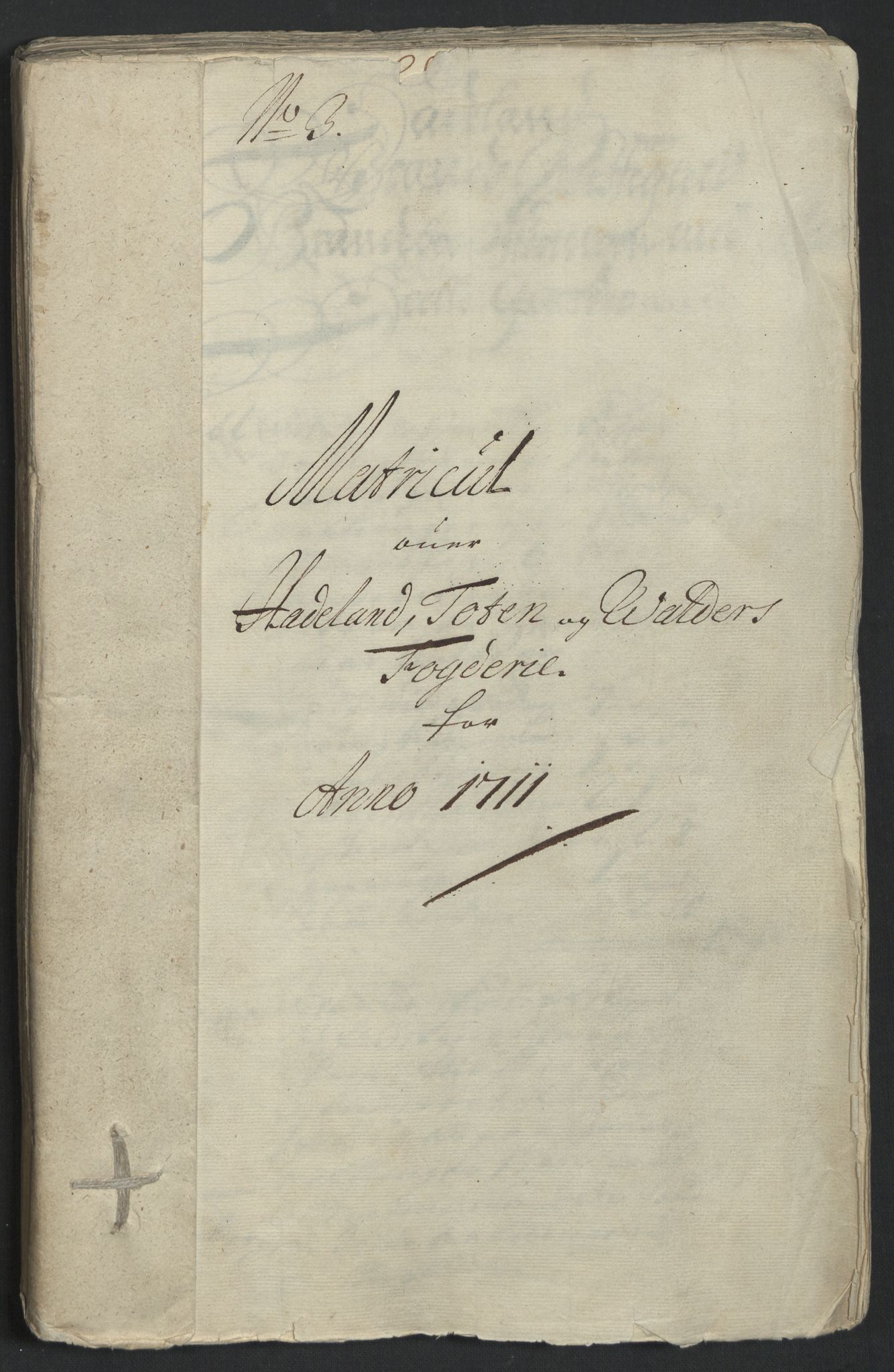 Rentekammeret inntil 1814, Reviderte regnskaper, Fogderegnskap, RA/EA-4092/R18/L1308: Fogderegnskap Hadeland, Toten og Valdres, 1711, s. 25