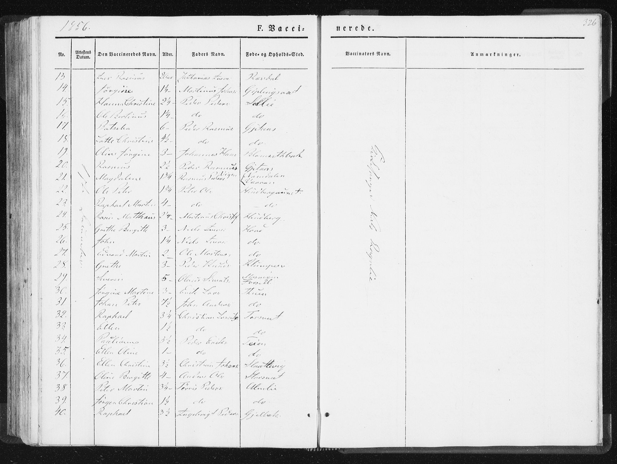 Ministerialprotokoller, klokkerbøker og fødselsregistre - Nord-Trøndelag, SAT/A-1458/744/L0418: Ministerialbok nr. 744A02, 1843-1866, s. 326