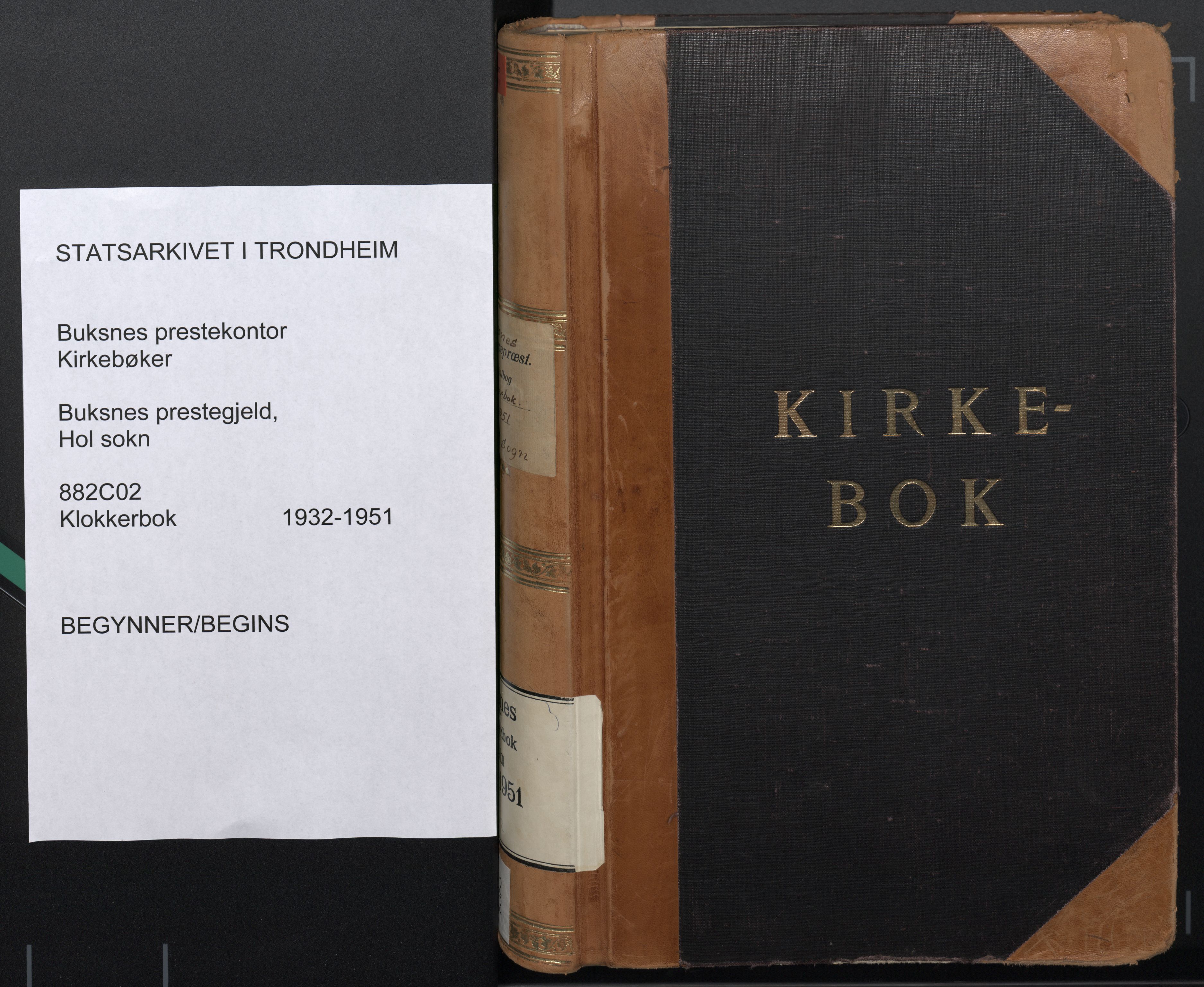Ministerialprotokoller, klokkerbøker og fødselsregistre - Nordland, SAT/A-1459/882/L1184: Klokkerbok nr. 882C02, 1932-1951