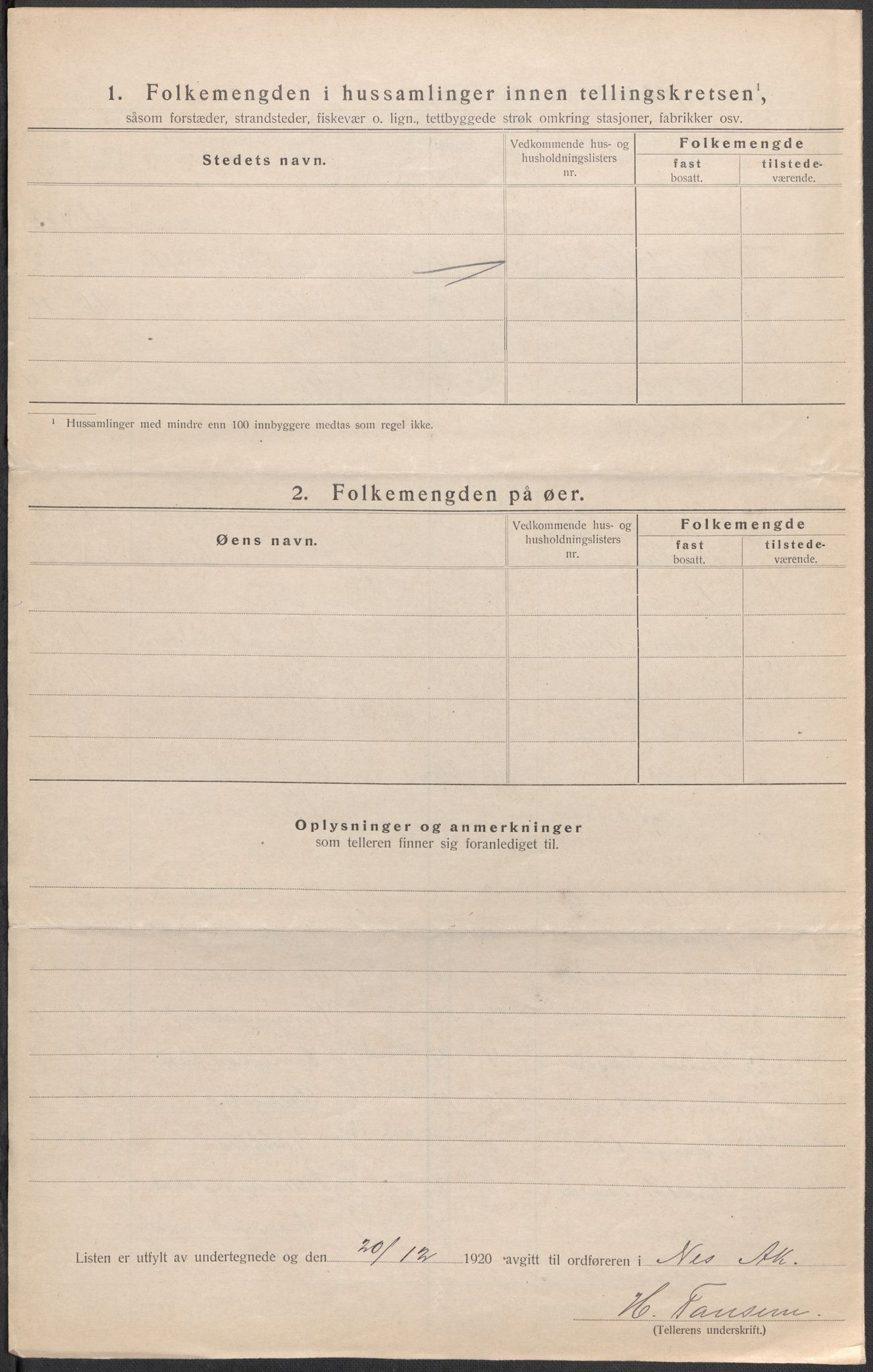 SAO, Folketelling 1920 for 0236 Nes herred, 1920, s. 42