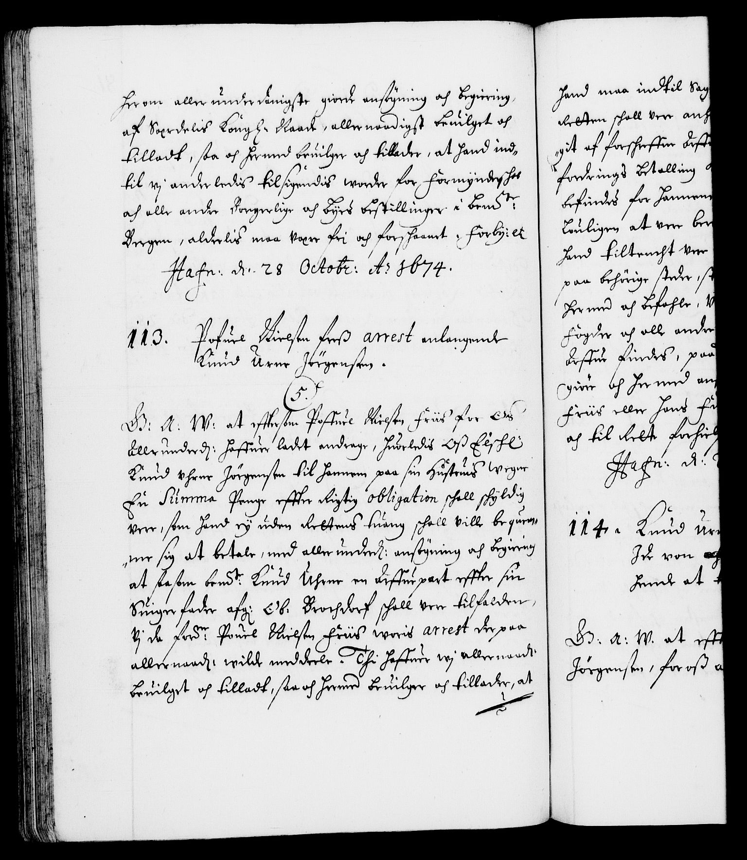 Danske Kanselli 1572-1799, AV/RA-EA-3023/F/Fc/Fca/Fcaa/L0012: Norske registre (mikrofilm), 1674-1680, s. 81b