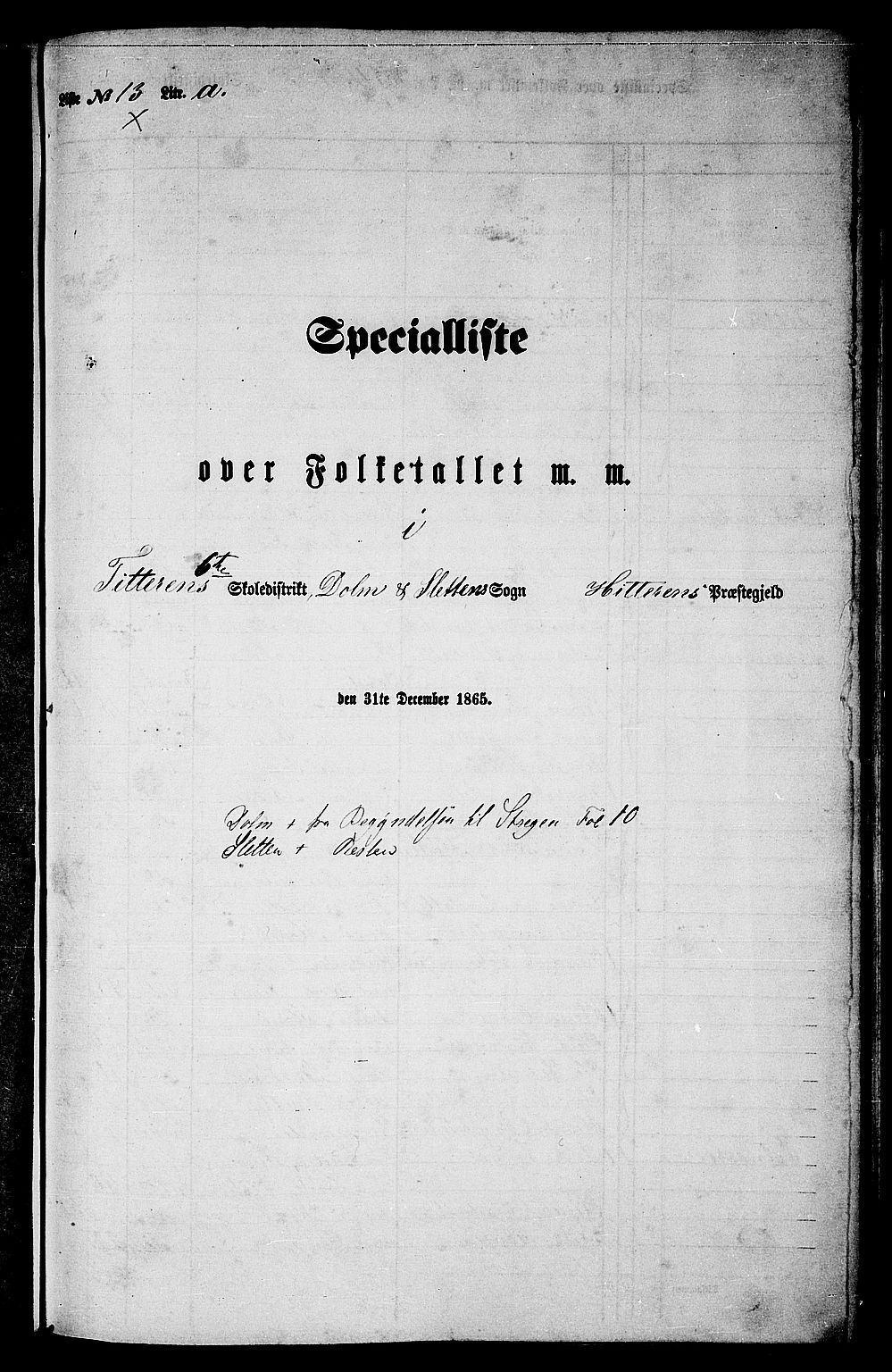 RA, Folketelling 1865 for 1617P Hitra prestegjeld, 1865, s. 236