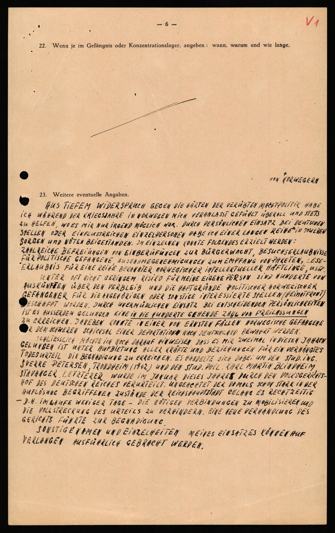 Forsvaret, Forsvarets overkommando II, AV/RA-RAFA-3915/D/Db/L0034: CI Questionaires. Tyske okkupasjonsstyrker i Norge. Tyskere., 1945-1946, s. 327