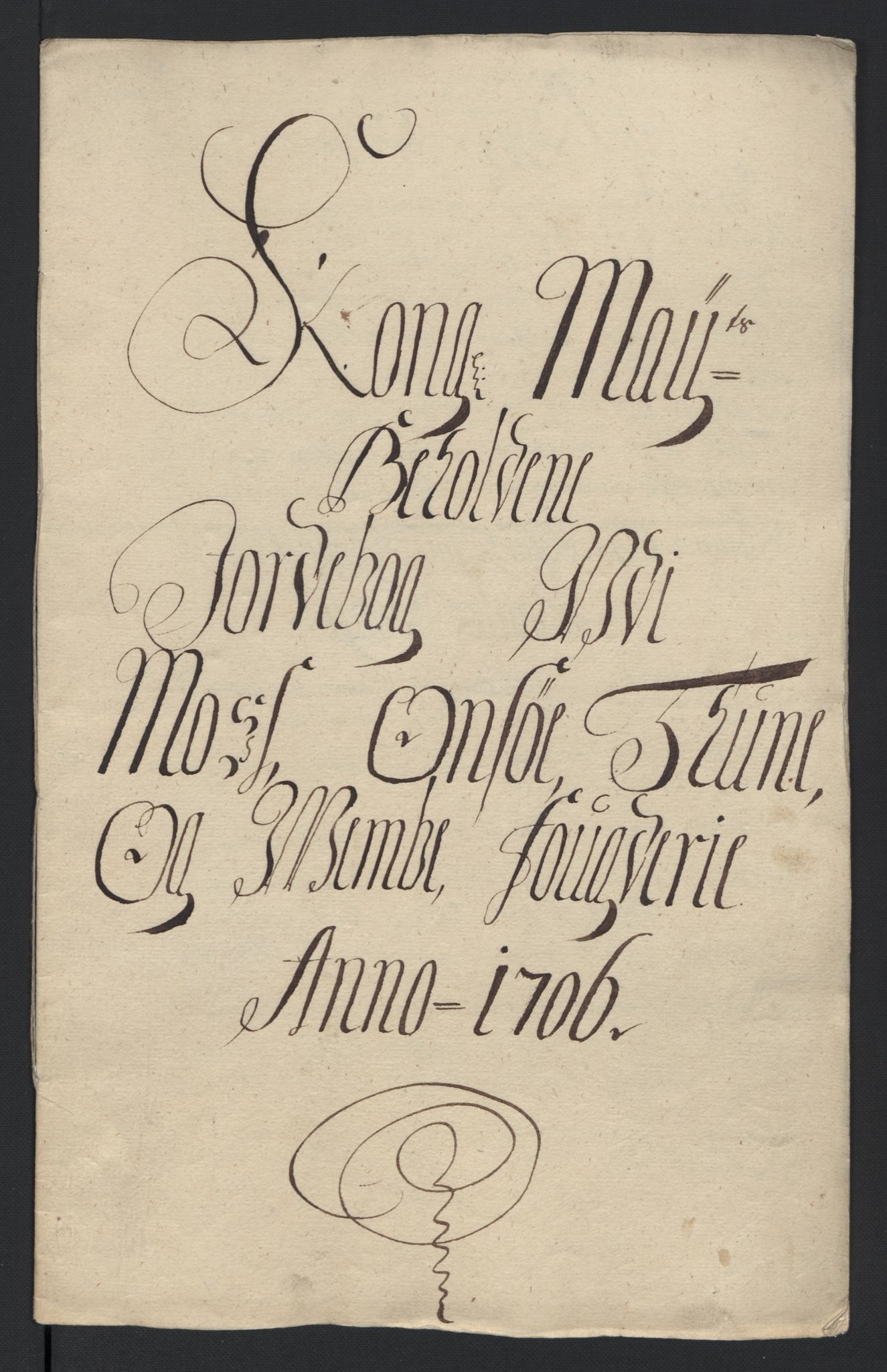 Rentekammeret inntil 1814, Reviderte regnskaper, Fogderegnskap, AV/RA-EA-4092/R04/L0133: Fogderegnskap Moss, Onsøy, Tune, Veme og Åbygge, 1705-1706, s. 241