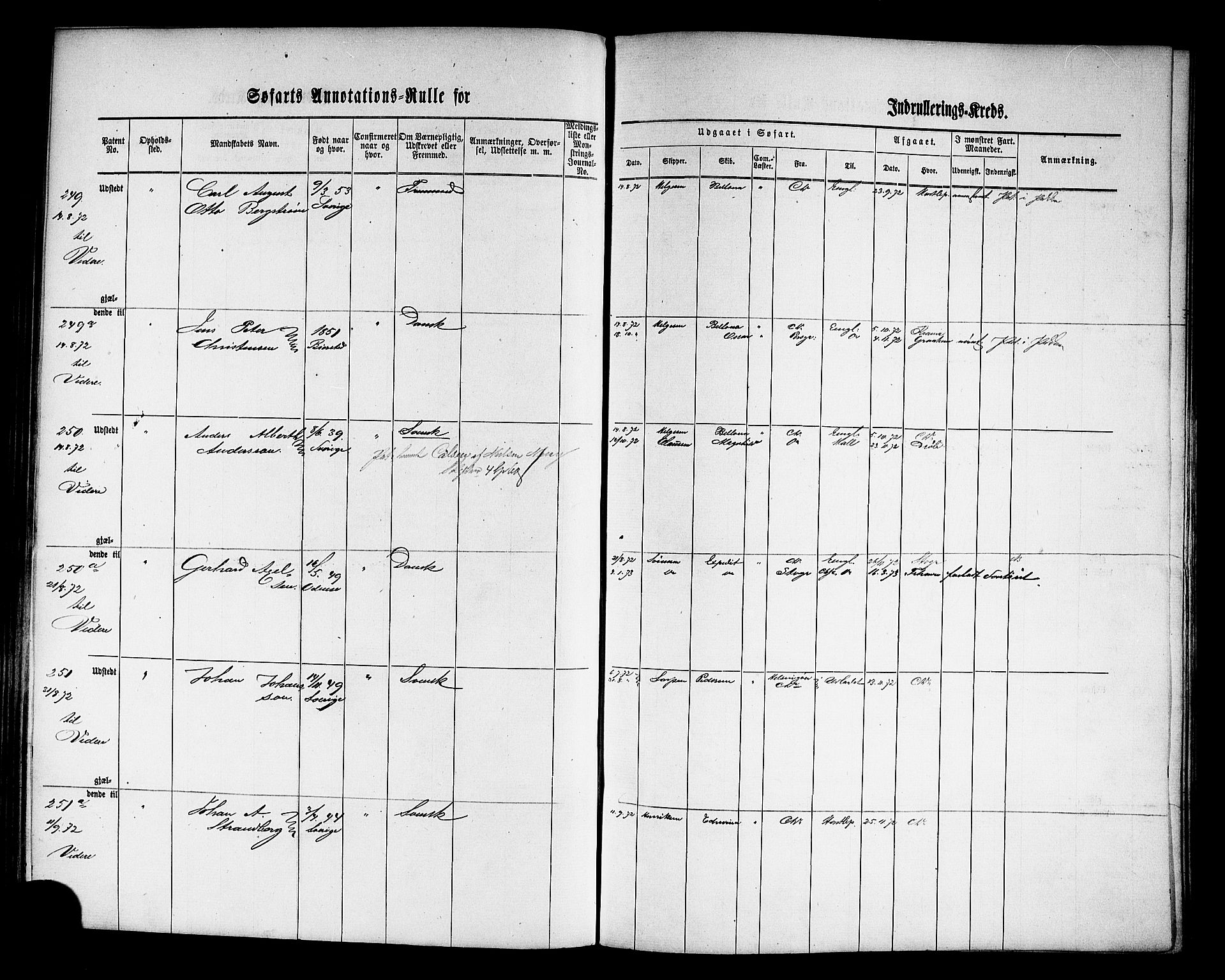 Oslo mønstringskontor, AV/SAO-A-10569g/F/Fc/Fca/L0005: Annotasjonsrulle, 1866-1888, s. 87