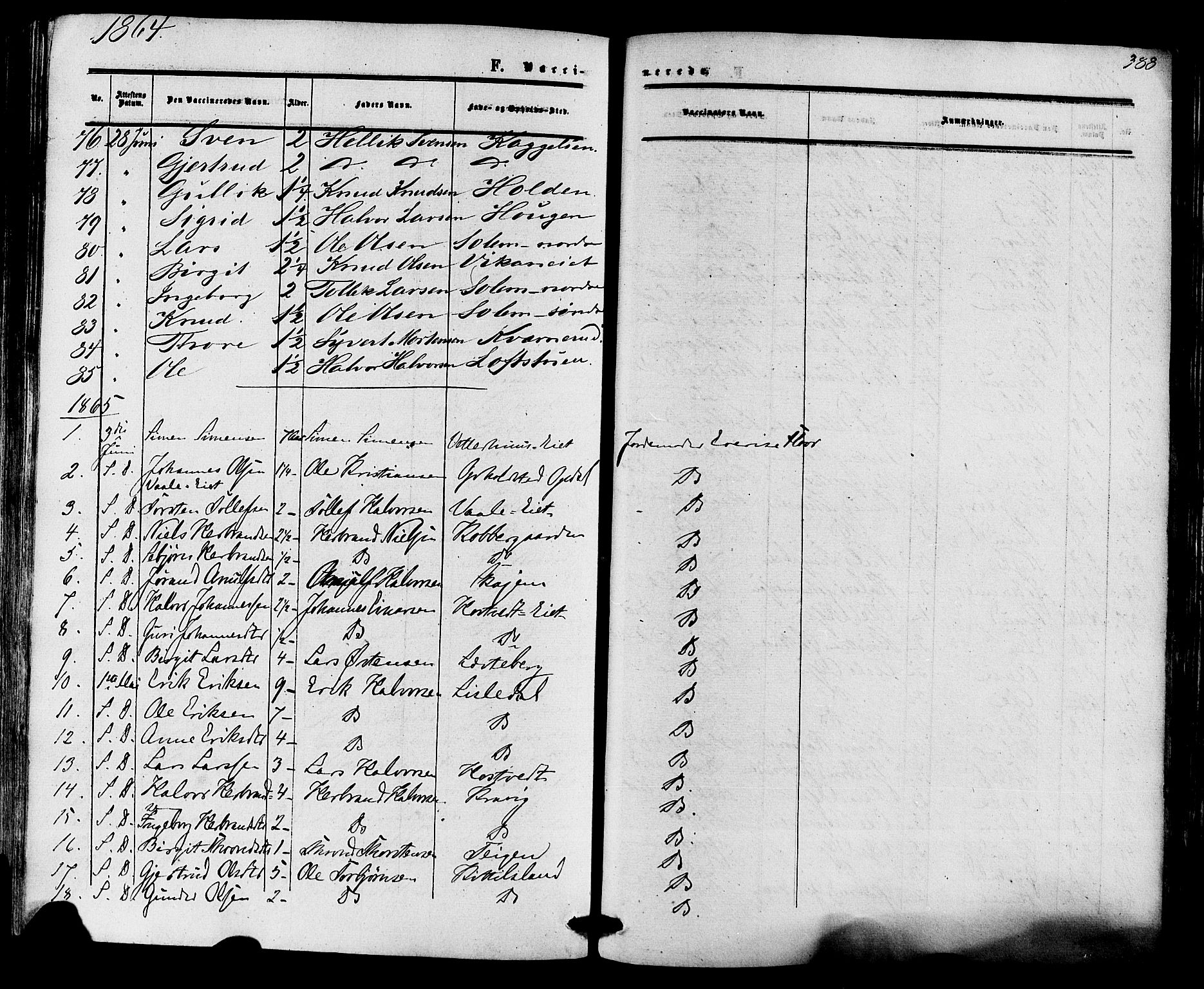 Nore kirkebøker, AV/SAKO-A-238/F/Fa/L0003: Ministerialbok nr. I 3, 1858-1866, s. 388
