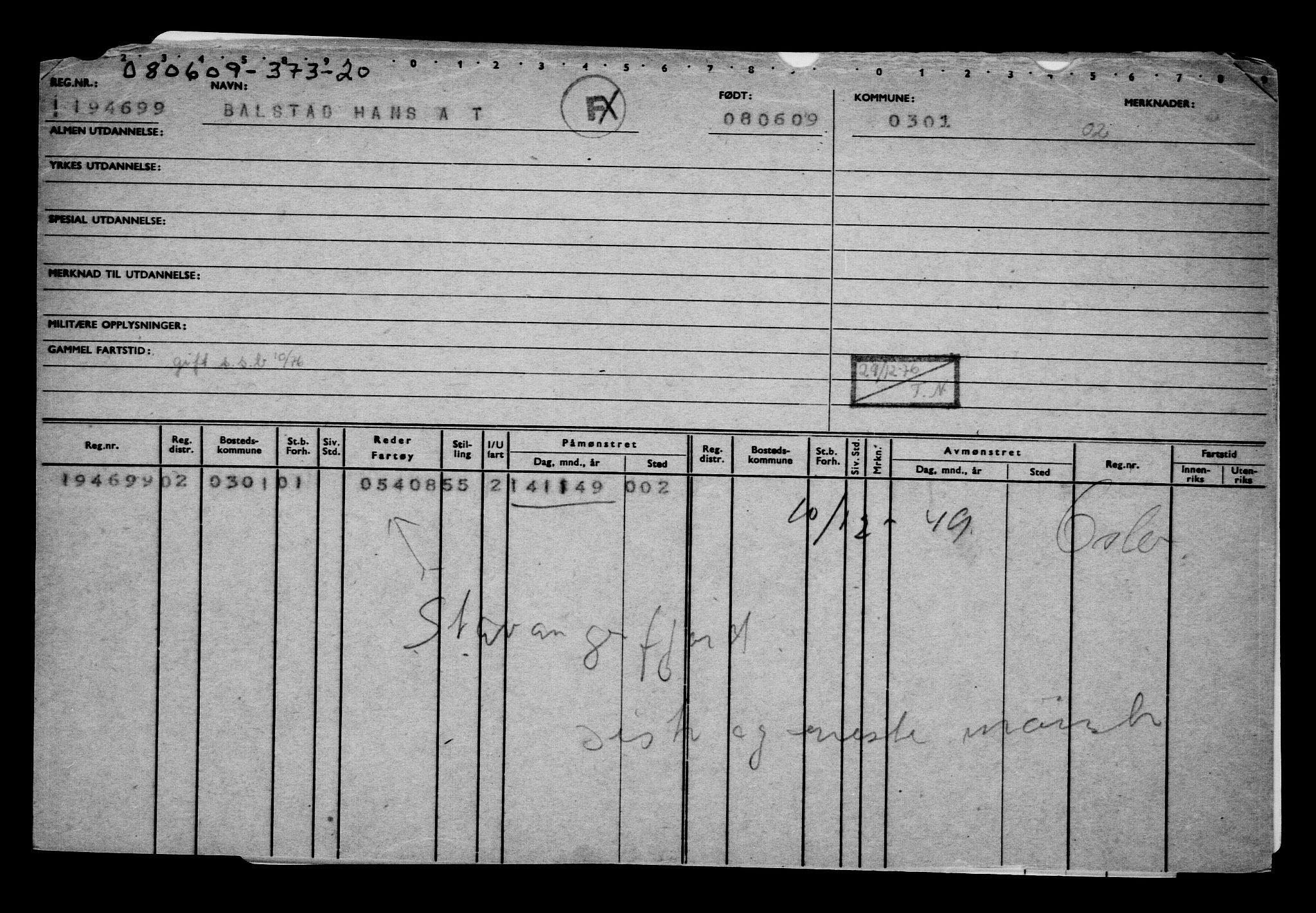 Direktoratet for sjømenn, AV/RA-S-3545/G/Gb/L0083: Hovedkort, 1909, s. 537