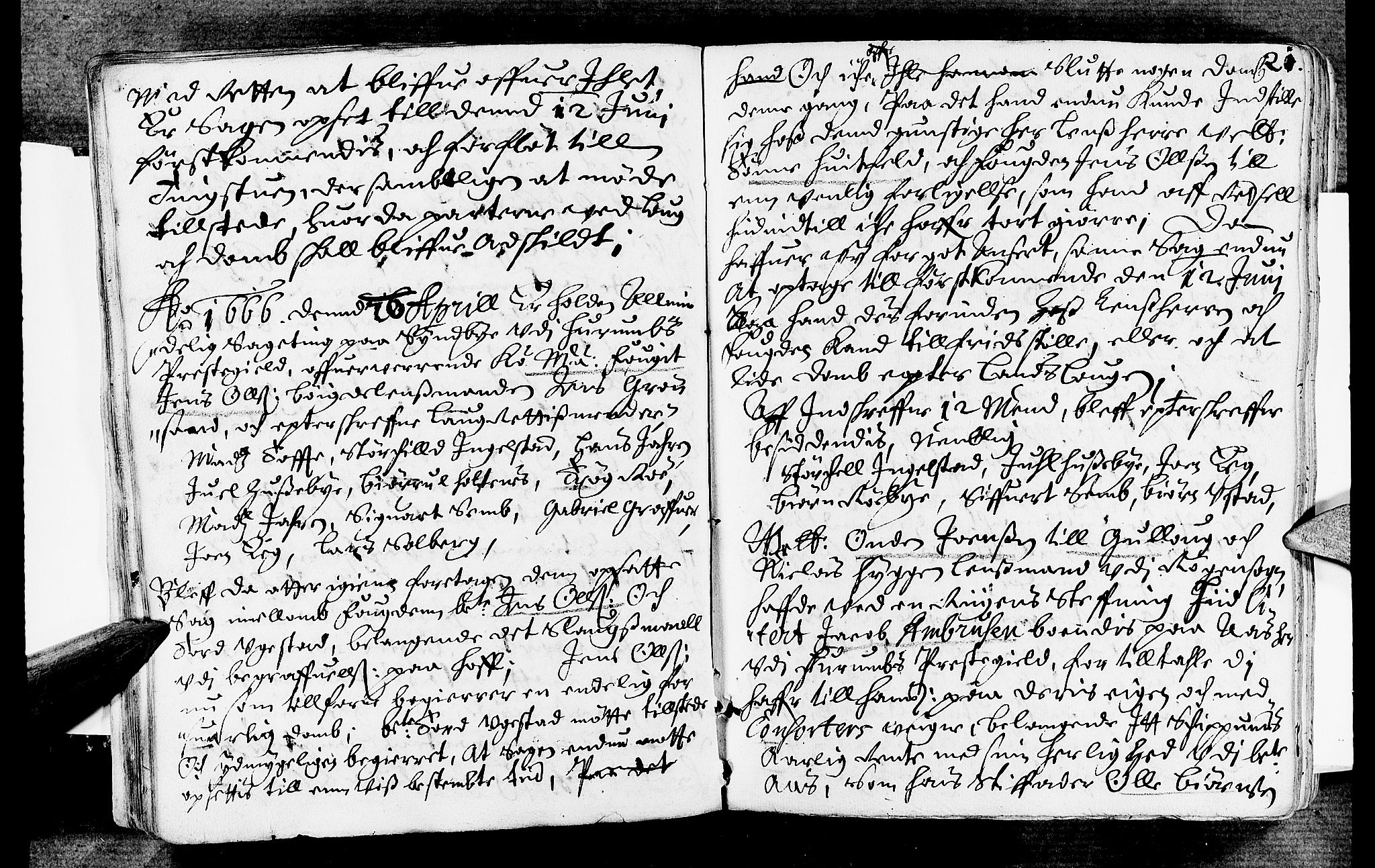 Lier, Røyken og Hurum sorenskriveri, AV/SAKO-A-89/F/Fa/L0007: Tingbok, 1666, s. 21
