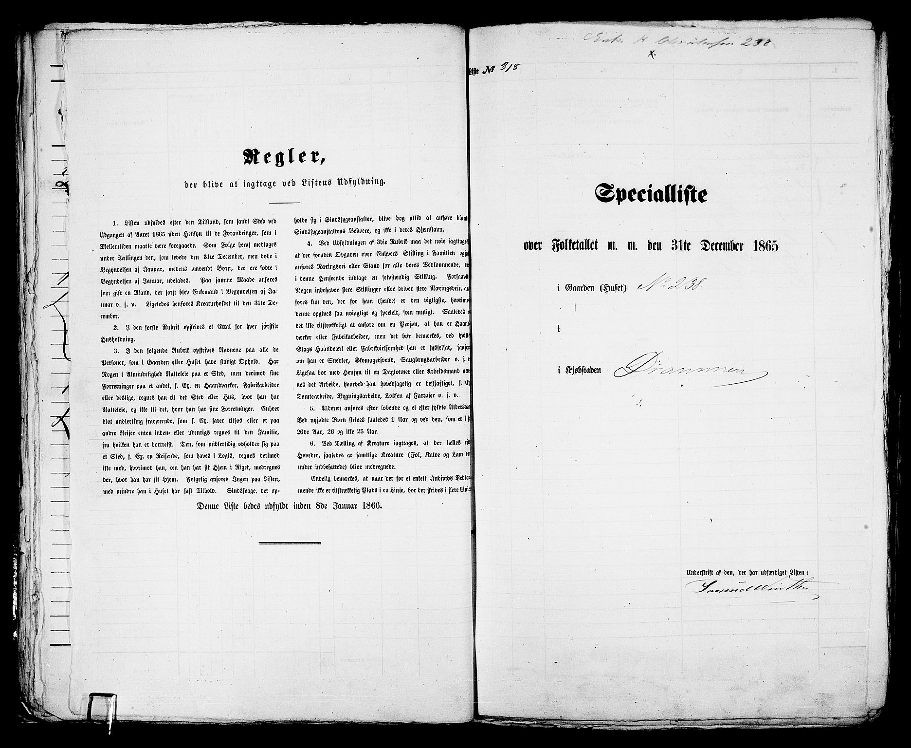 RA, Folketelling 1865 for 0602aB Bragernes prestegjeld i Drammen kjøpstad, 1865, s. 669