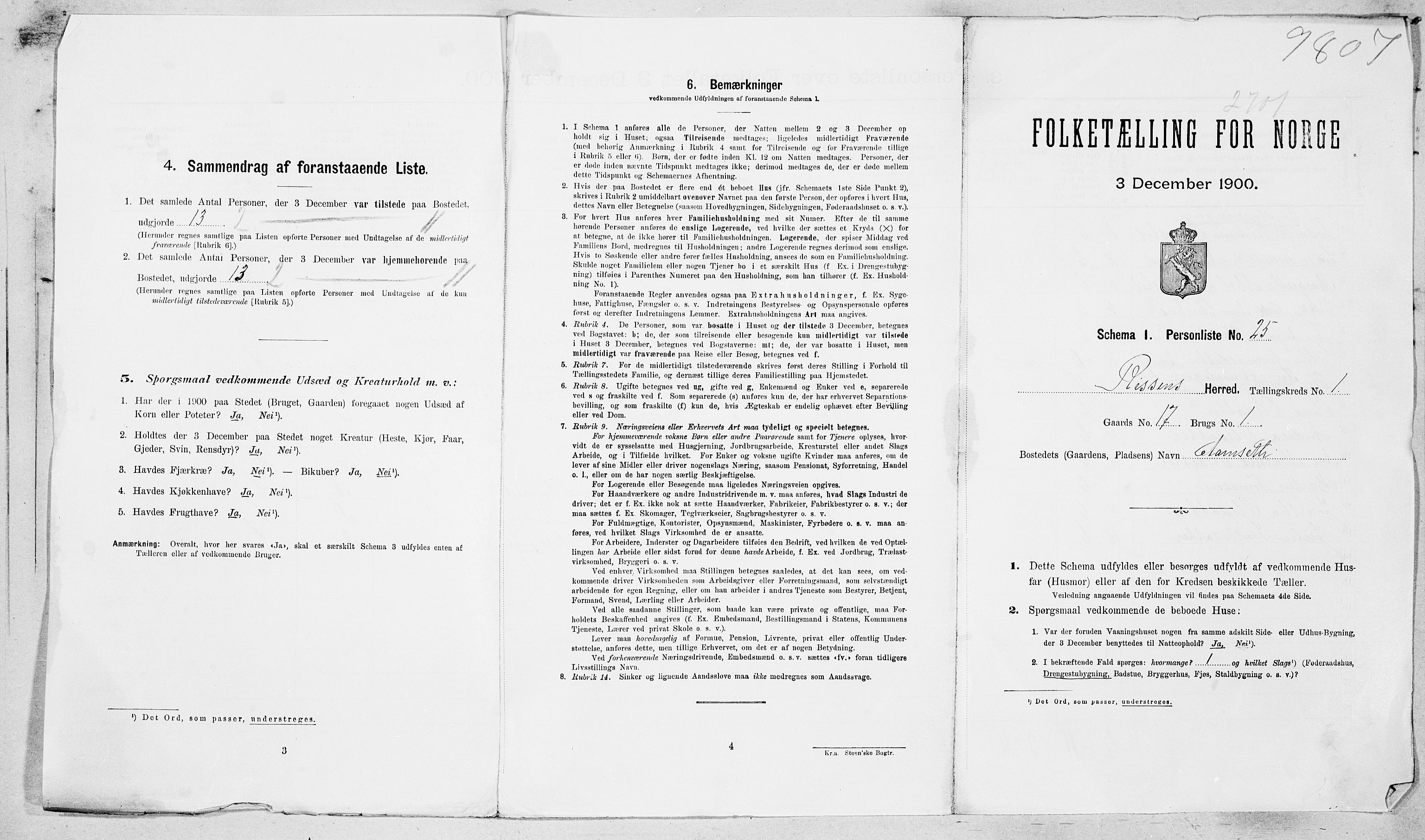 SAT, Folketelling 1900 for 1624 Rissa herred, 1900, s. 28
