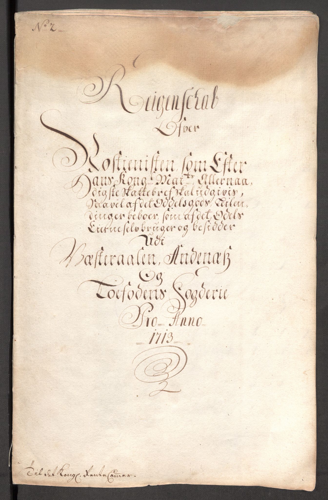 Rentekammeret inntil 1814, Reviderte regnskaper, Fogderegnskap, RA/EA-4092/R67/L4679: Fogderegnskap Vesterålen, Andenes og Lofoten, 1711-1713, s. 122