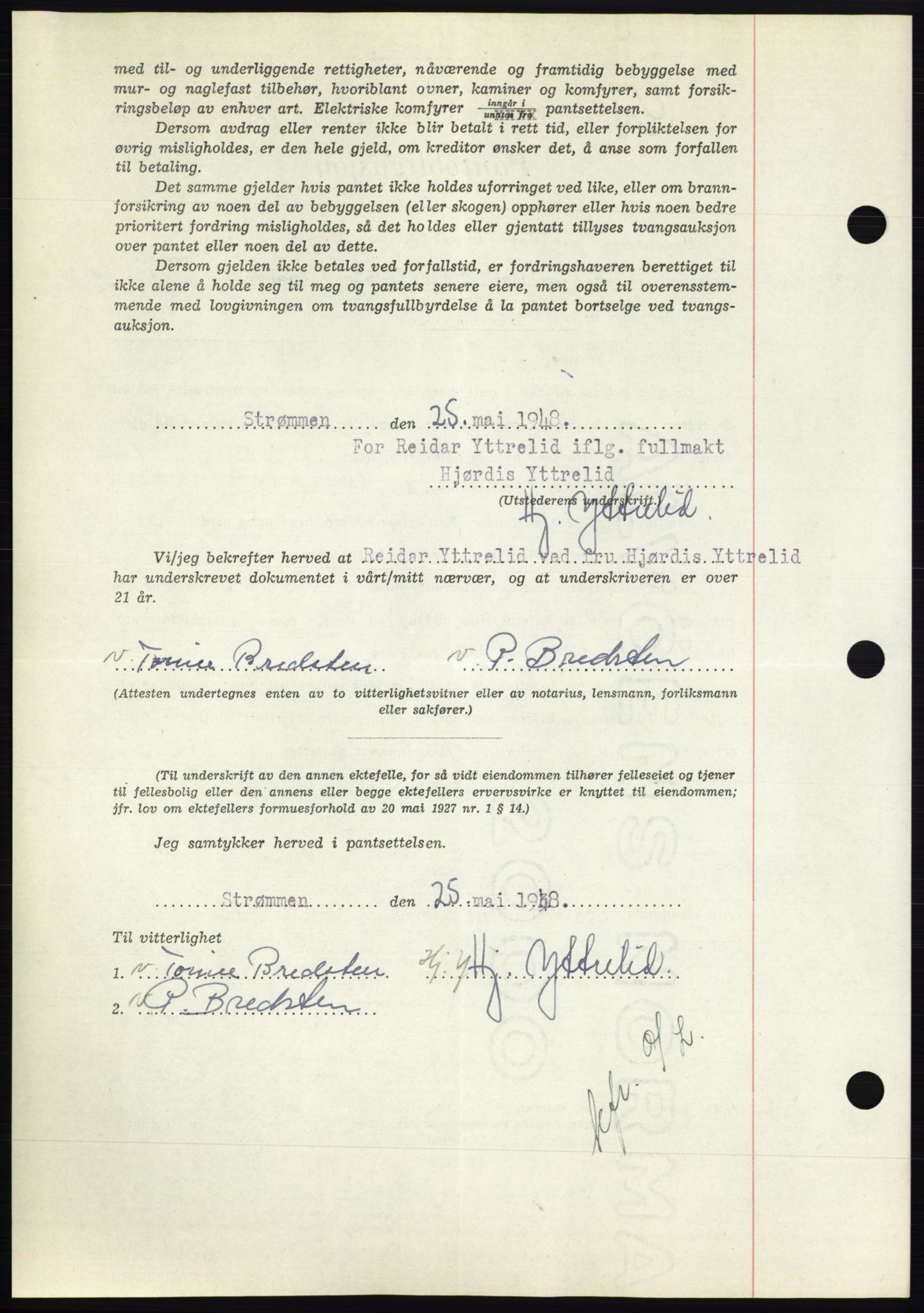 Nedenes sorenskriveri, AV/SAK-1221-0006/G/Gb/Gbb/L0005: Pantebok nr. B5, 1948-1948, Dagboknr: 780/1948