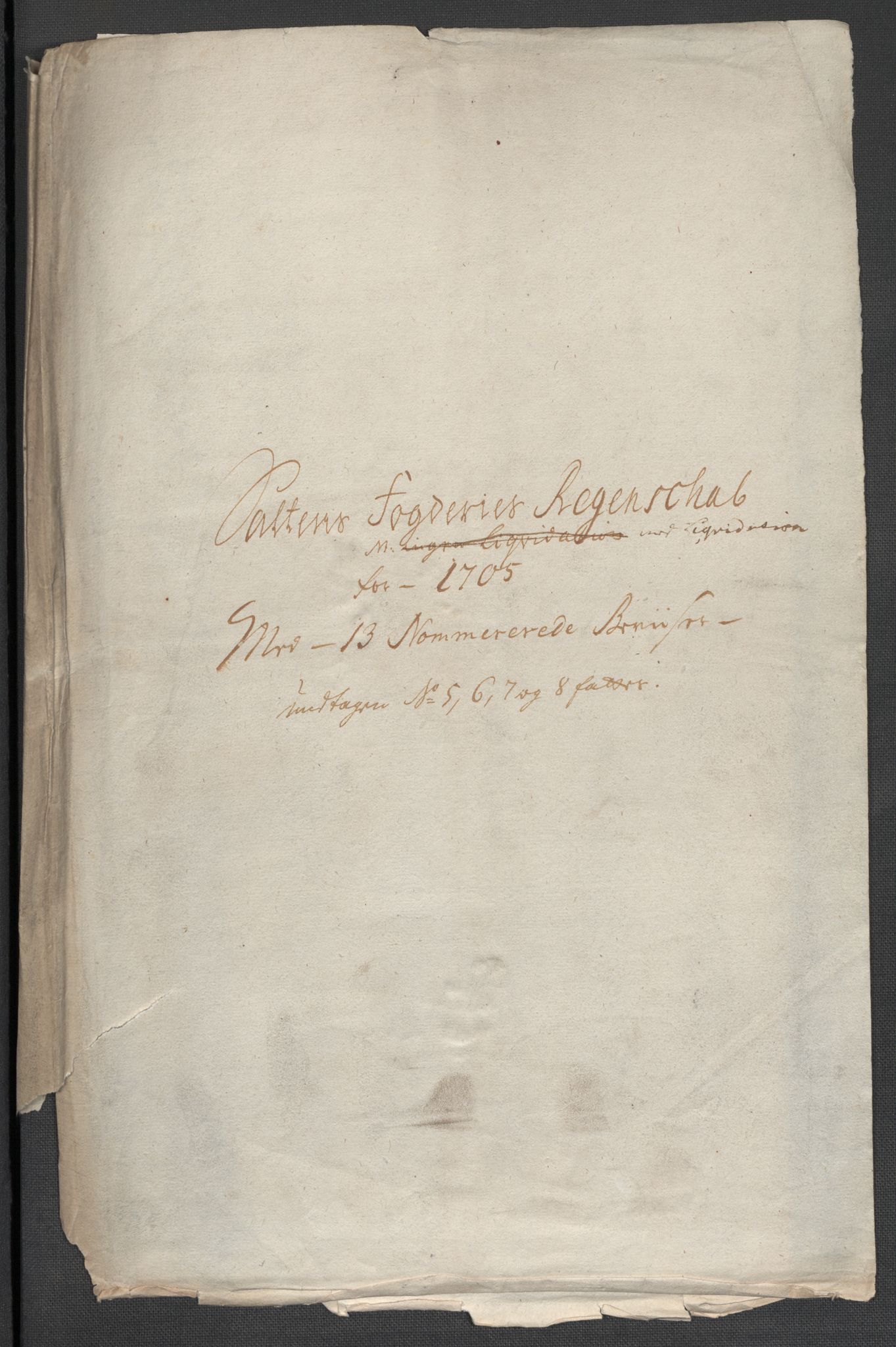 Rentekammeret inntil 1814, Reviderte regnskaper, Fogderegnskap, RA/EA-4092/R66/L4580: Fogderegnskap Salten, 1701-1706, s. 325