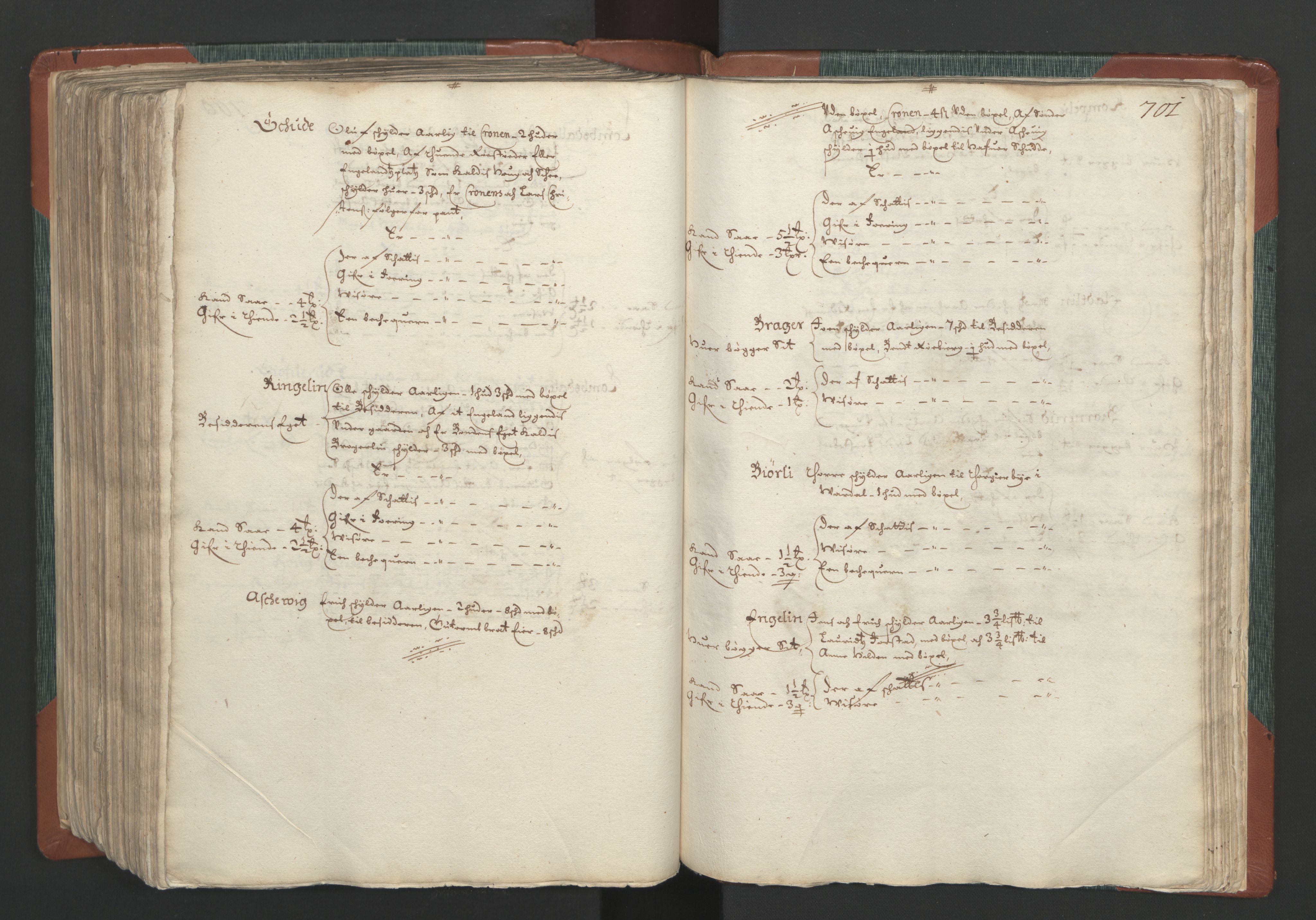 Rentekammeret inntil 1814, Realistisk ordnet avdeling, AV/RA-EA-4070/L/L0009: Oppland lagdømme. Alminnelig jordebok med skatteligning for Solør, Østerdal, Hadeland og Valdres., 1661, s. 700b-701a