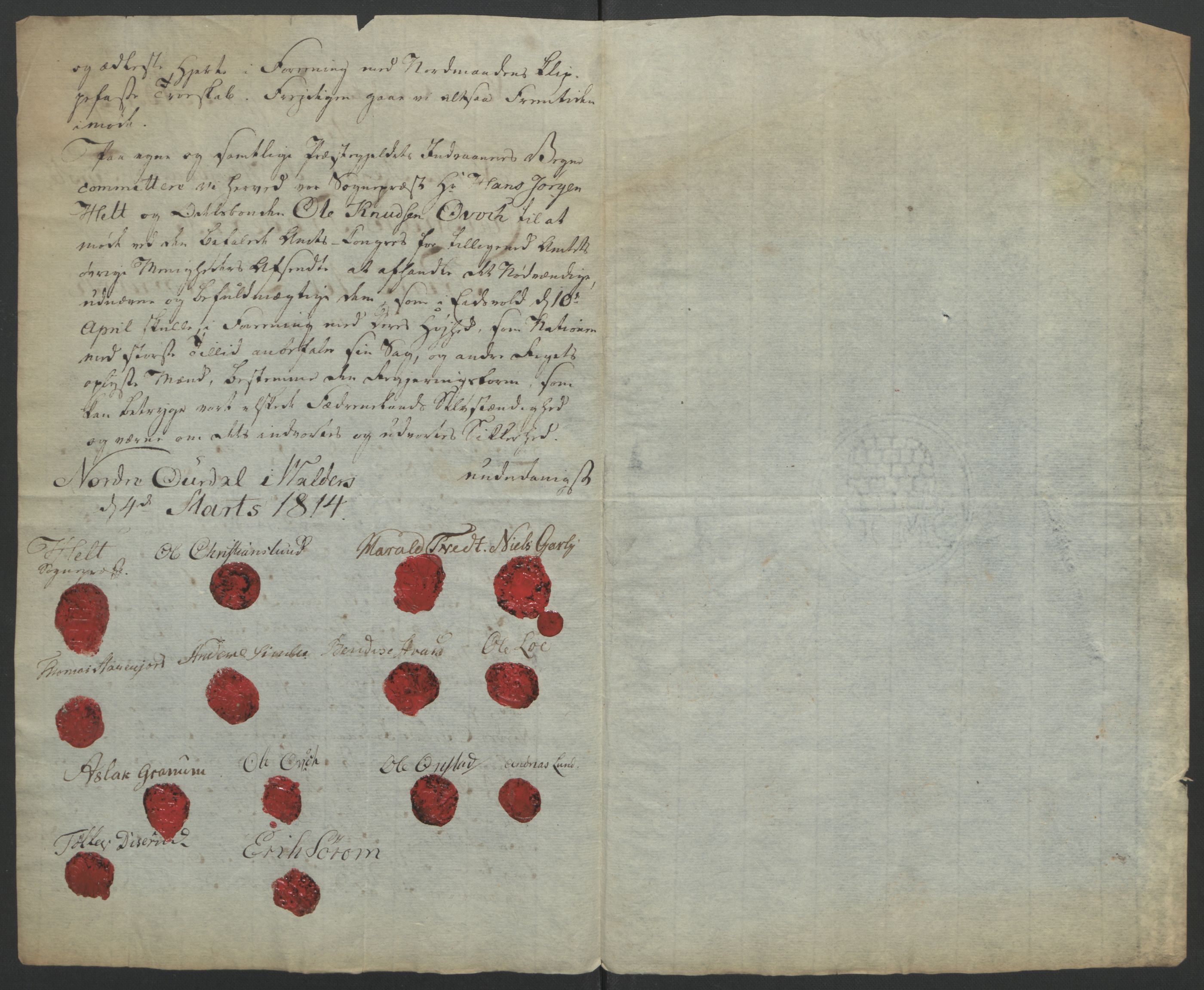 Statsrådssekretariatet, AV/RA-S-1001/D/Db/L0007: Fullmakter for Eidsvollsrepresentantene i 1814. , 1814, s. 276
