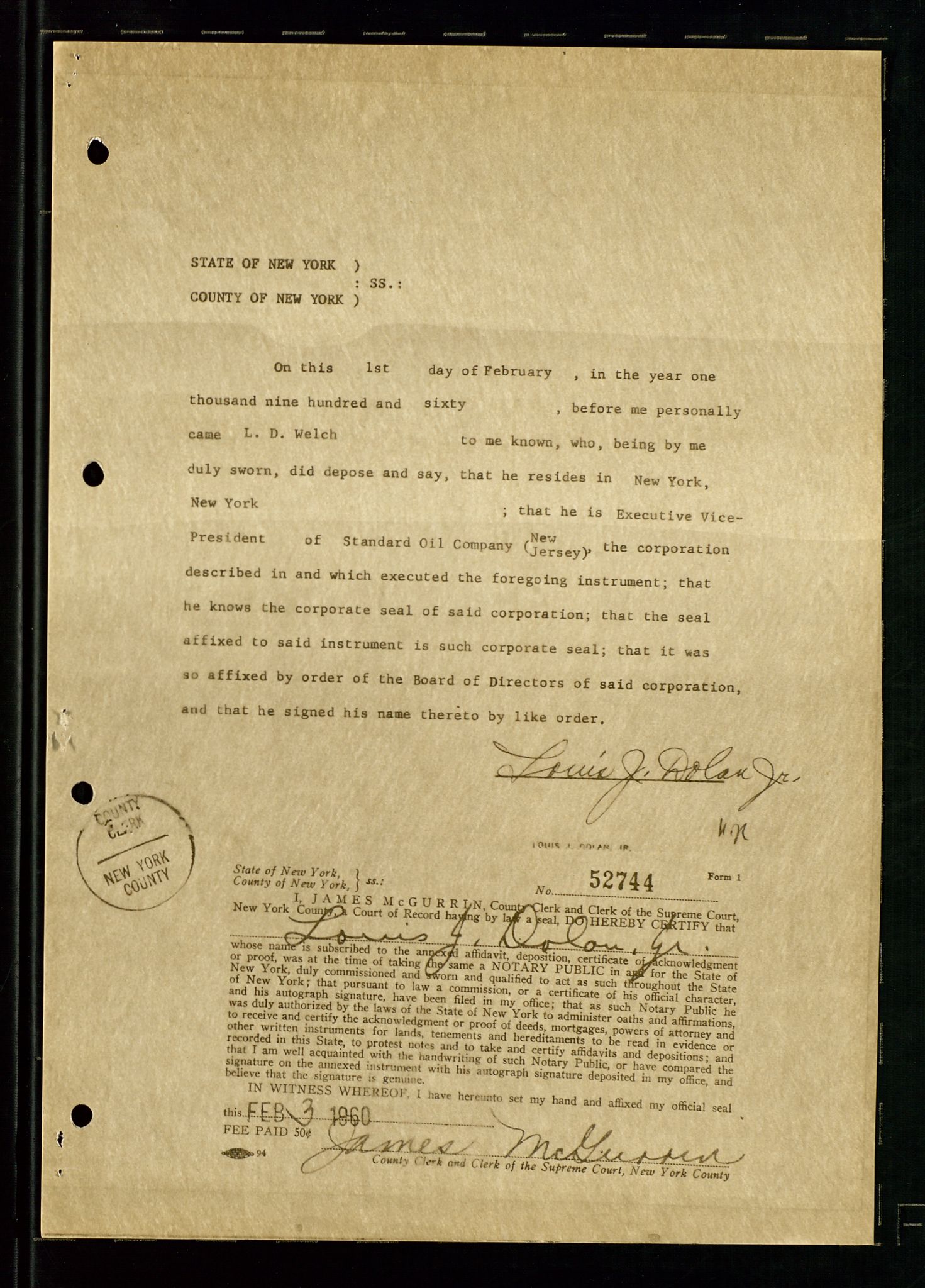 PA 1537 - A/S Essoraffineriet Norge, AV/SAST-A-101957/A/Aa/L0002/0001: Styremøter / Shareholder meetings, Board meeting minutes, 1957-1961, s. 22