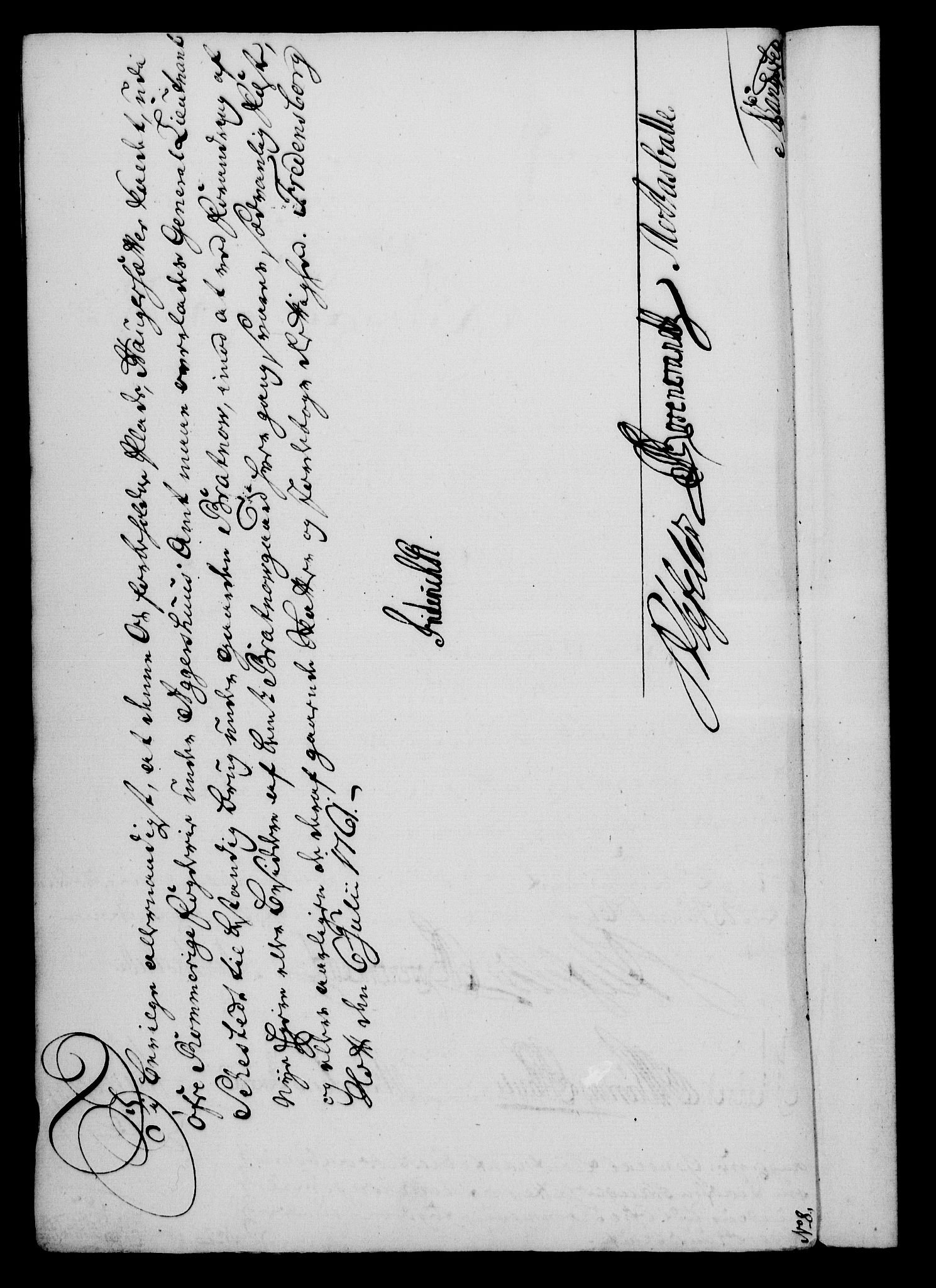 Rentekammeret, Kammerkanselliet, AV/RA-EA-3111/G/Gf/Gfa/L0043: Norsk relasjons- og resolusjonsprotokoll (merket RK 52.43), 1761, s. 291