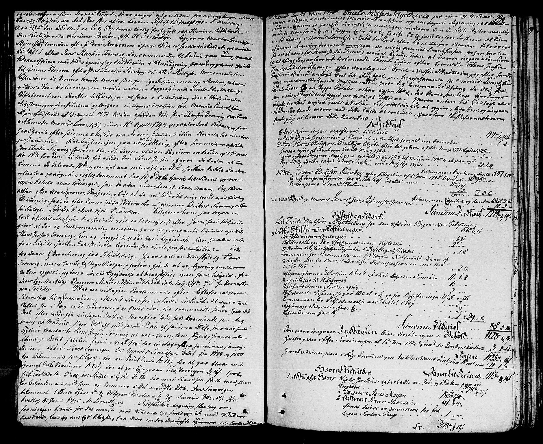 Lier, Røyken og Hurum sorenskriveri, SAKO/A-89/H/Hc/L0007a: Skifteprotokoll, 1789-1799, s. 238b-239a