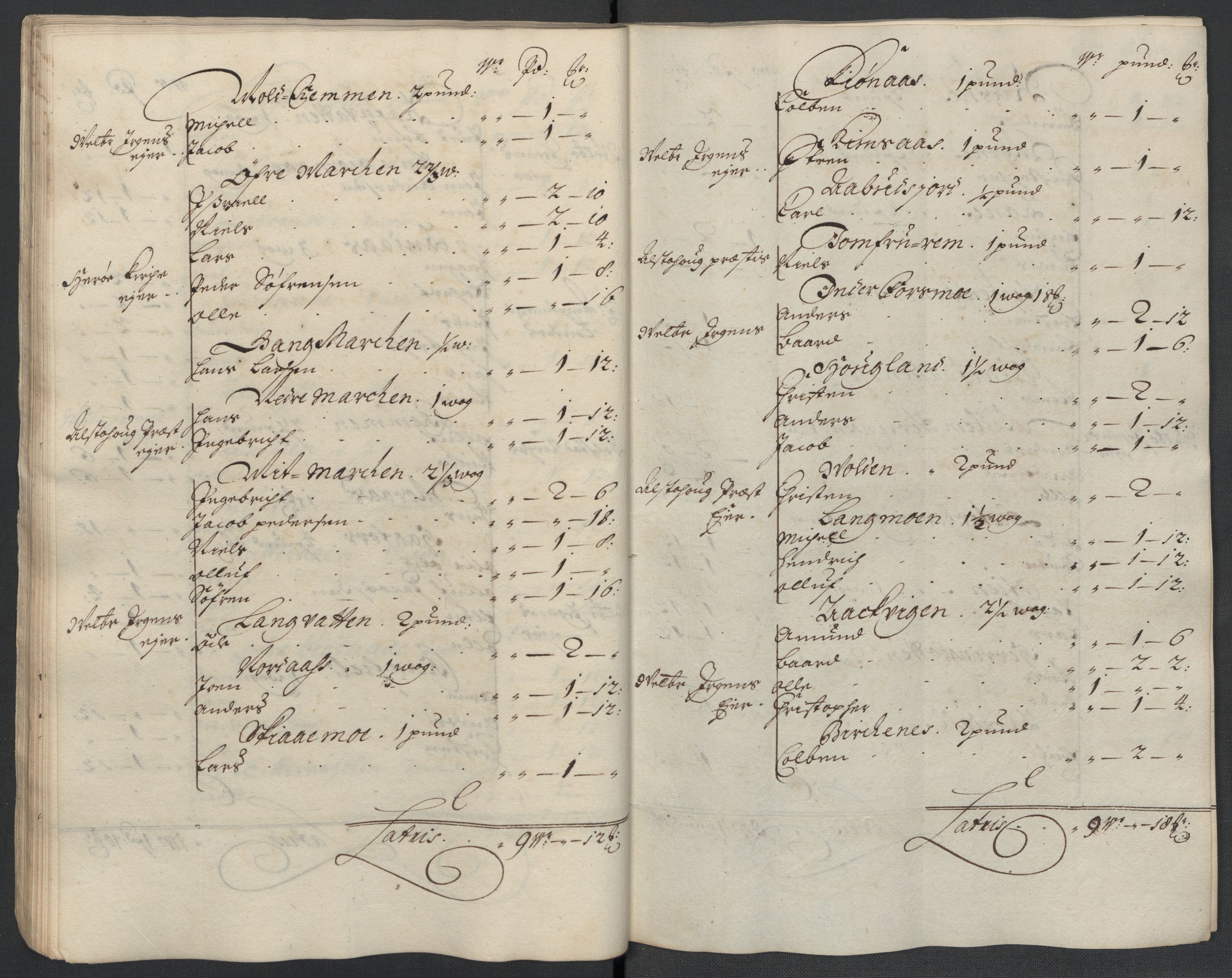 Rentekammeret inntil 1814, Reviderte regnskaper, Fogderegnskap, RA/EA-4092/R65/L4506: Fogderegnskap Helgeland, 1697-1698, s. 173