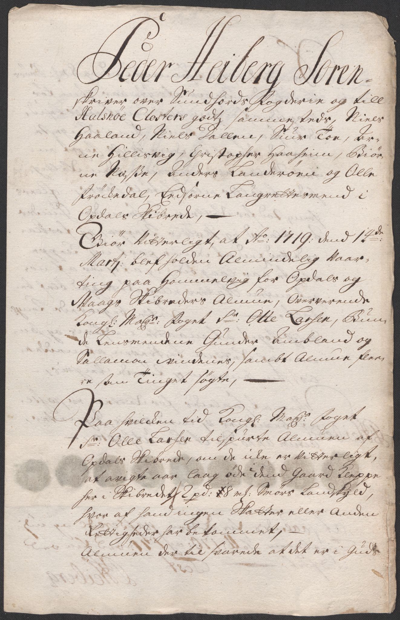 Rentekammeret inntil 1814, Reviderte regnskaper, Fogderegnskap, RA/EA-4092/R48/L2996: Fogderegnskap Sunnhordland og Hardanger, 1718, s. 6
