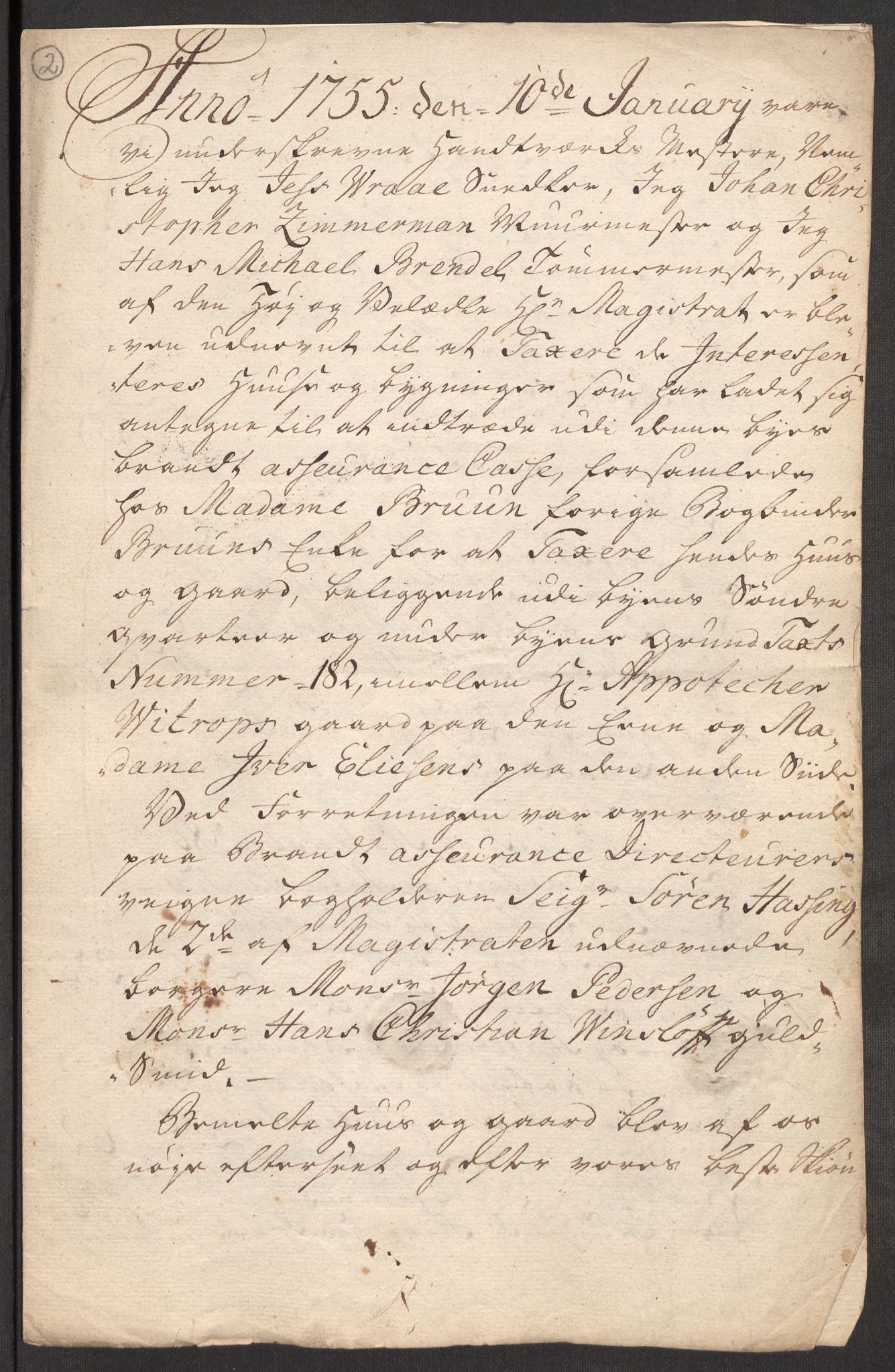 Kristiania magistrat, SAO/A-10711/L/La/Lac/L0001: Branntakster, 1754-1790