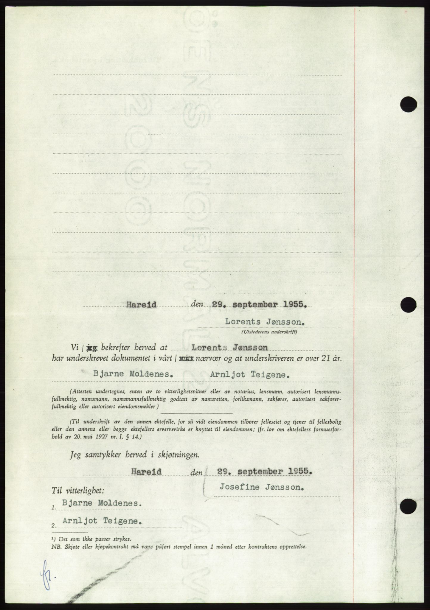 Søre Sunnmøre sorenskriveri, AV/SAT-A-4122/1/2/2C/L0102: Pantebok nr. 28A, 1955-1956, Dagboknr: 2465/1955