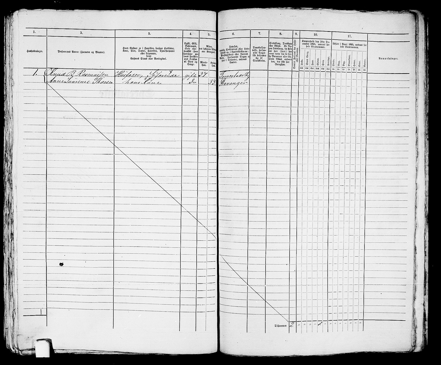 RA, Folketelling 1865 for 1106B Torvastad prestegjeld, Haugesund ladested, 1865, s. 510