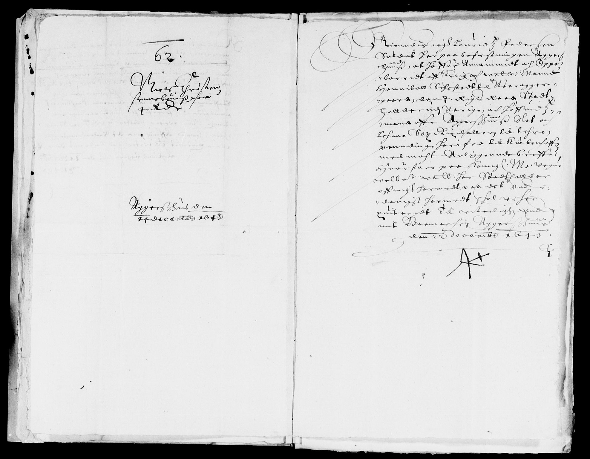 Rentekammeret inntil 1814, Reviderte regnskaper, Lensregnskaper, AV/RA-EA-5023/R/Rb/Rba/L0171: Akershus len, 1643-1644