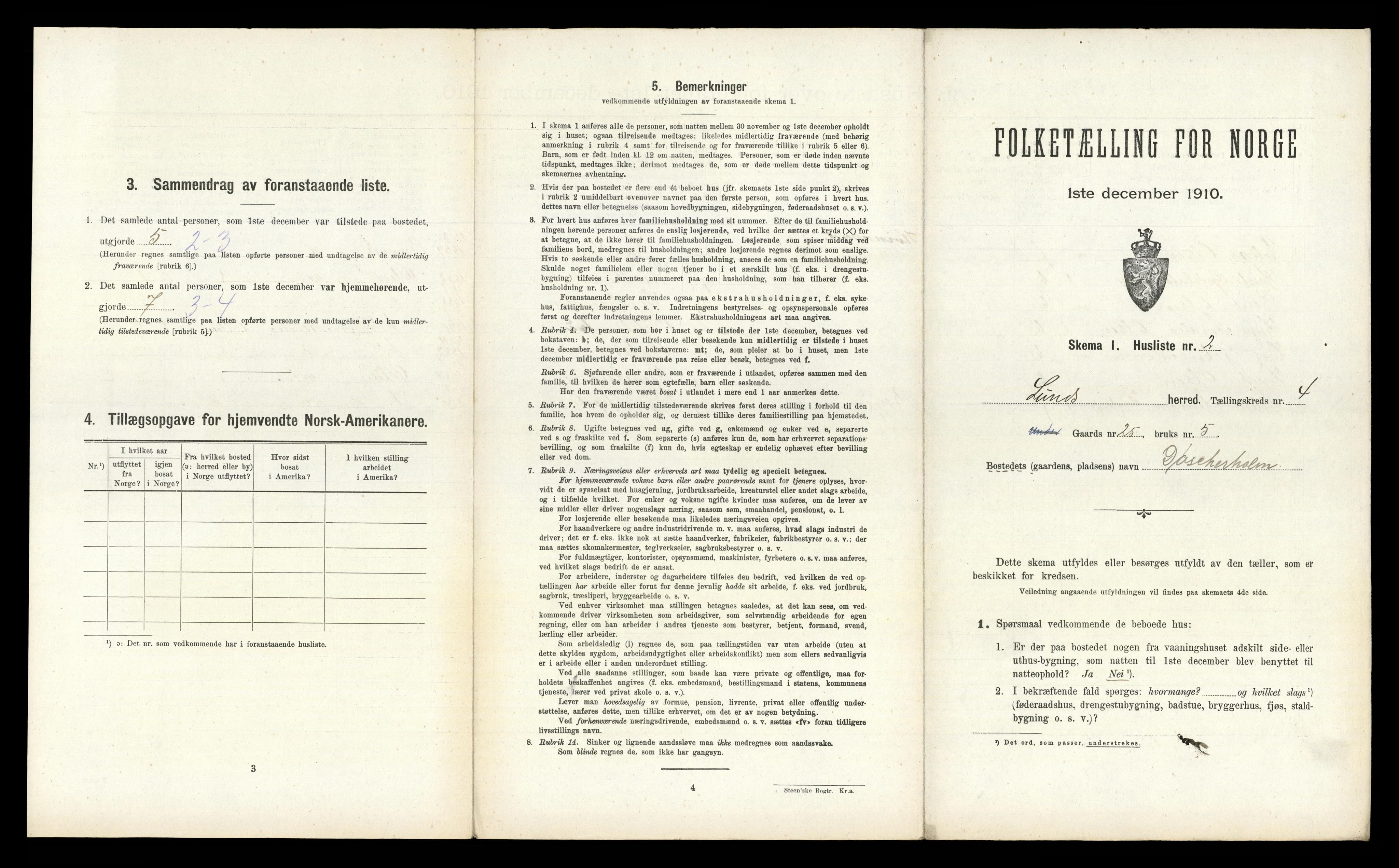 RA, Folketelling 1910 for 1245 Sund herred, 1910, s. 330