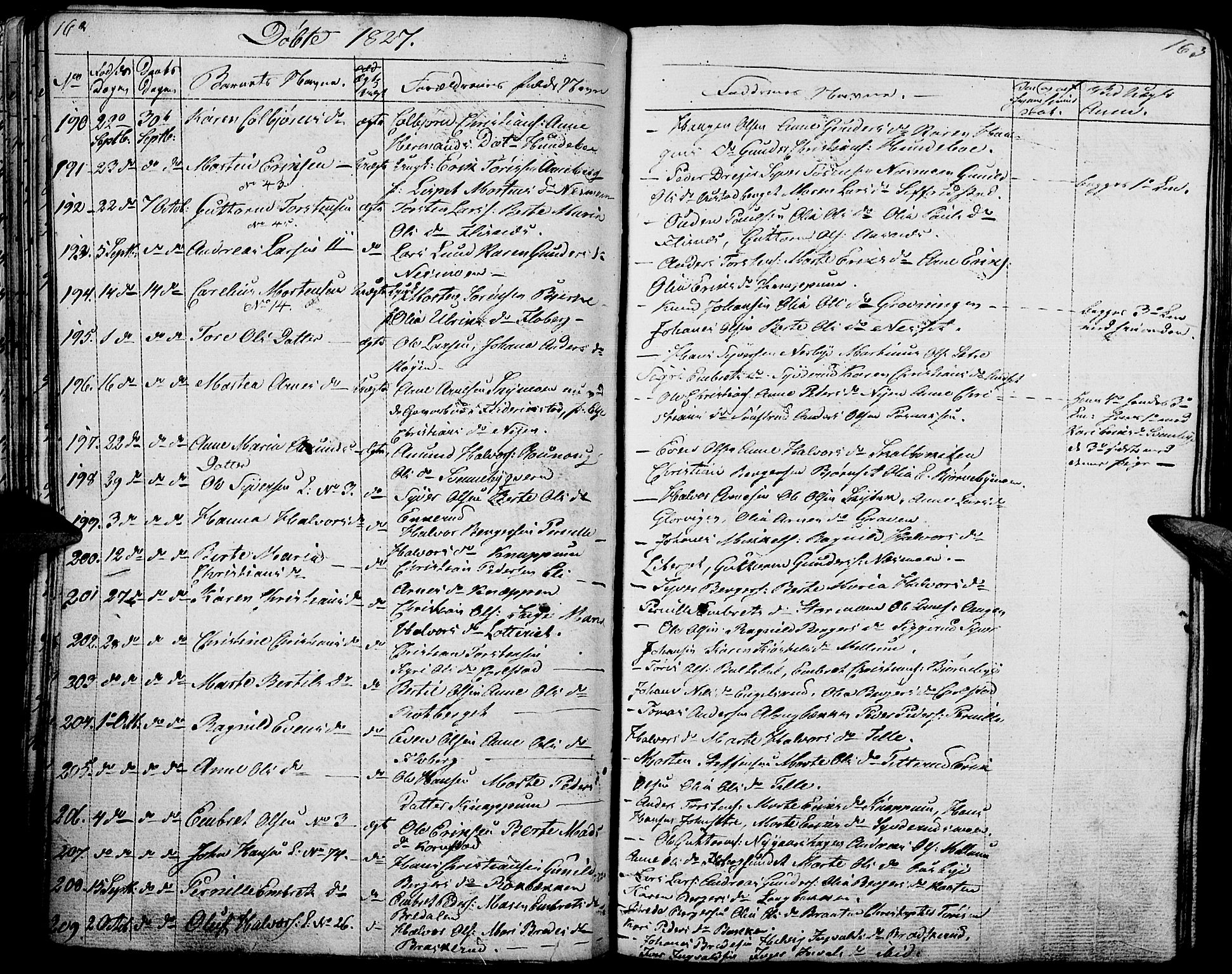 Hof prestekontor, AV/SAH-PREST-038/H/Ha/Haa/L0006: Ministerialbok nr. 6, 1822-1841, s. 162-163