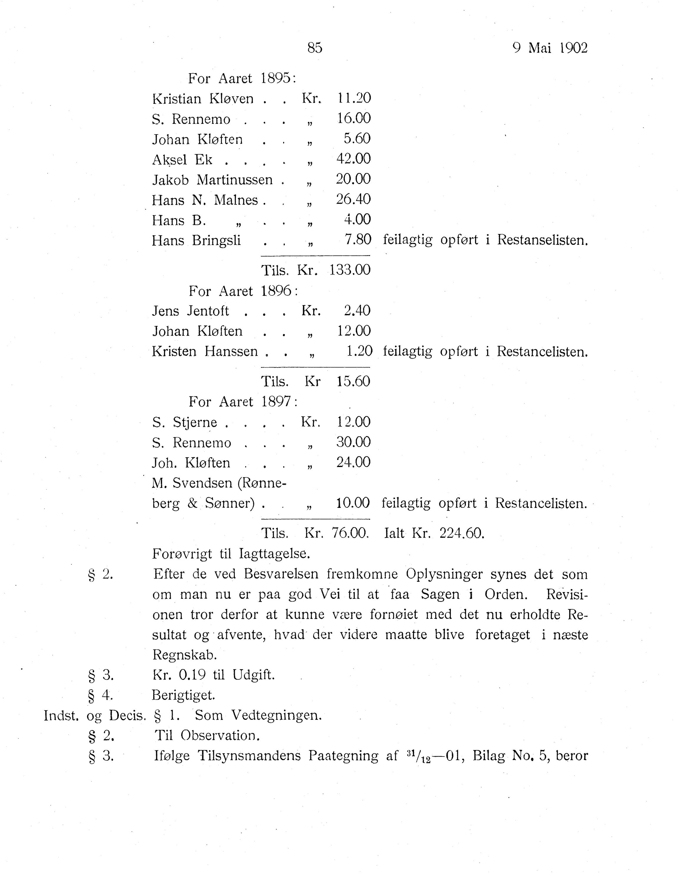 Nordland Fylkeskommune. Fylkestinget, AIN/NFK-17/176/A/Ac/L0025: Fylkestingsforhandlinger 1902, 1902