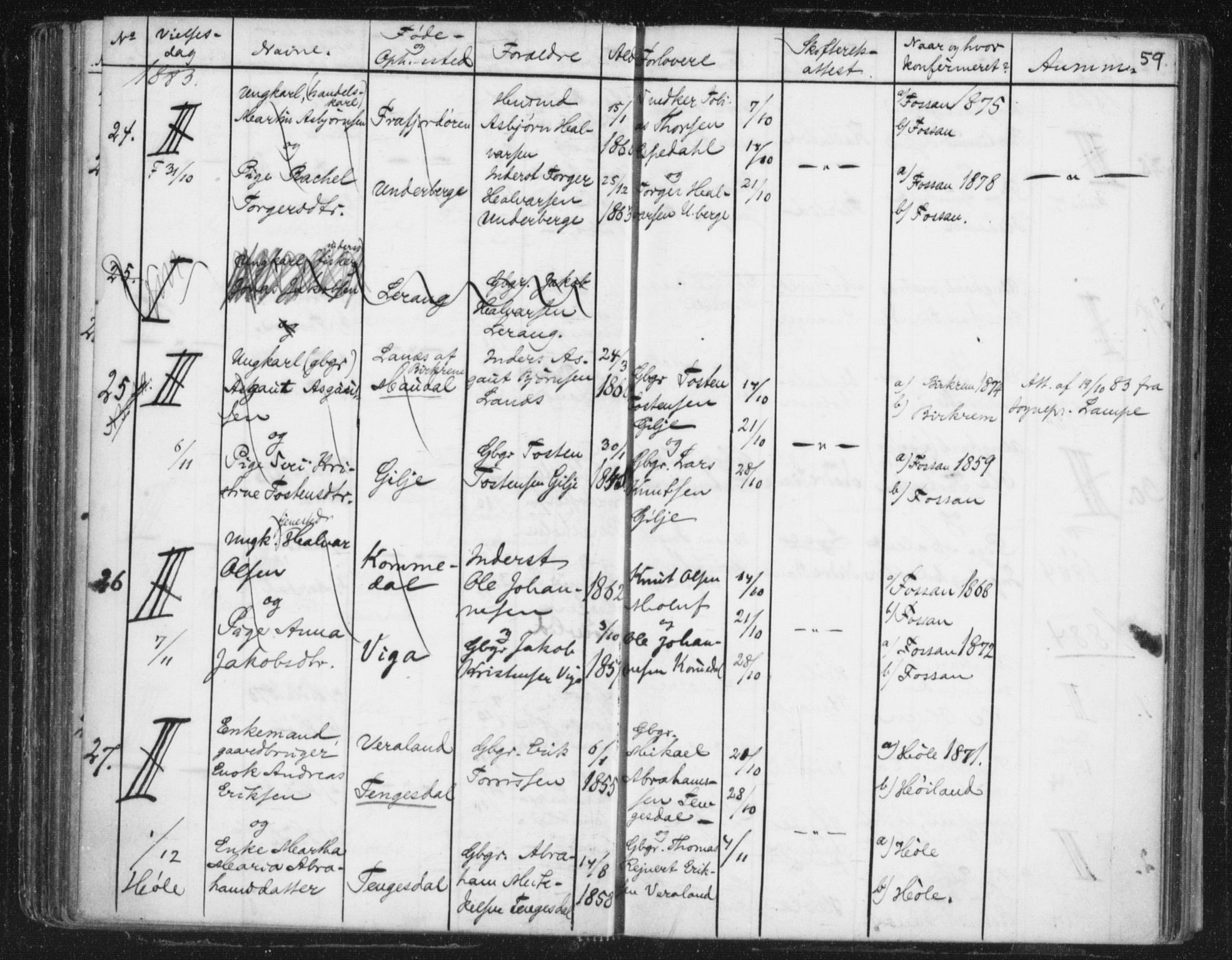 Høgsfjord sokneprestkontor, AV/SAST-A-101624/I/Ie/L0001: Lysningsprotokoll nr. 705.BA.1, 1871-1899, s. 59