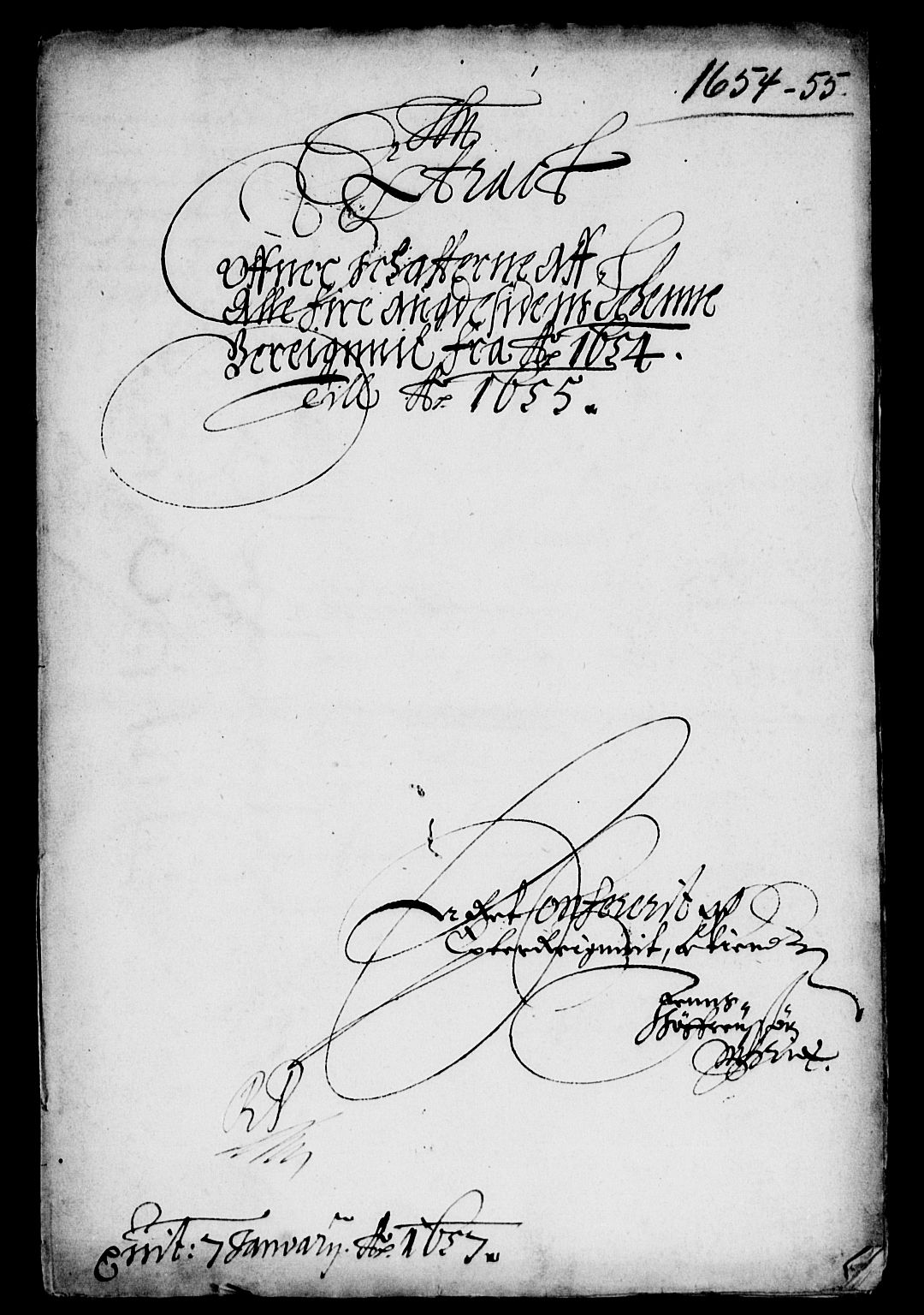 Rentekammeret inntil 1814, Reviderte regnskaper, Lensregnskaper, RA/EA-5023/R/Rb/Rbq/L0043: Nedenes len. Mandals len. Råbyggelag., 1654-1656